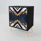 ARTFUL GEOMETRY Sideboard mit 1 Tür in Schwarz