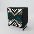 ARTISTIC GEOMETRY Sideboard mit 1 Tür in Schwarz
