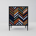 VIBRANT PATCHWORK Sideboard mit 1 Tür in Schwarz