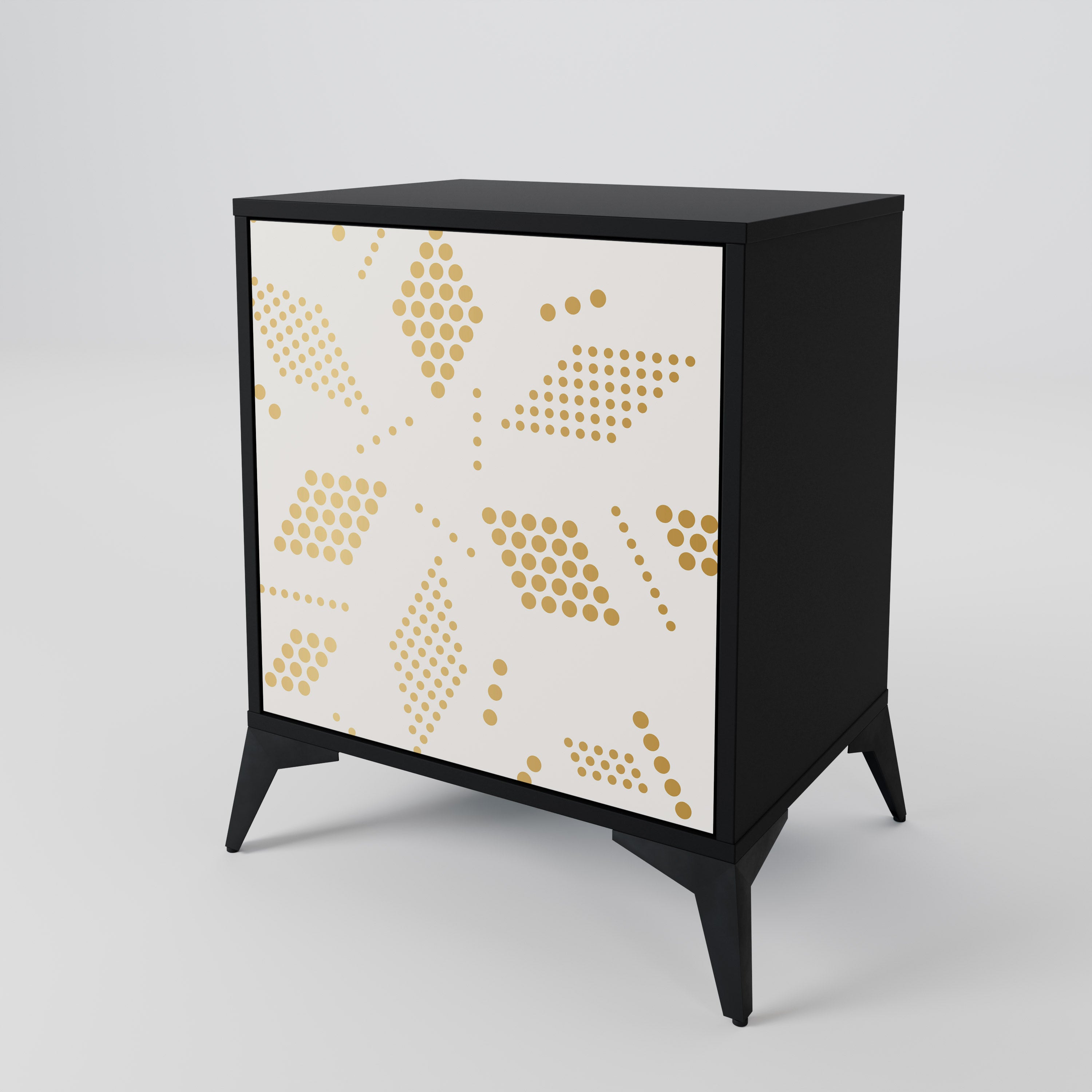 SPOTTED DAZE Sideboard mit 1 Tür in Schwarz