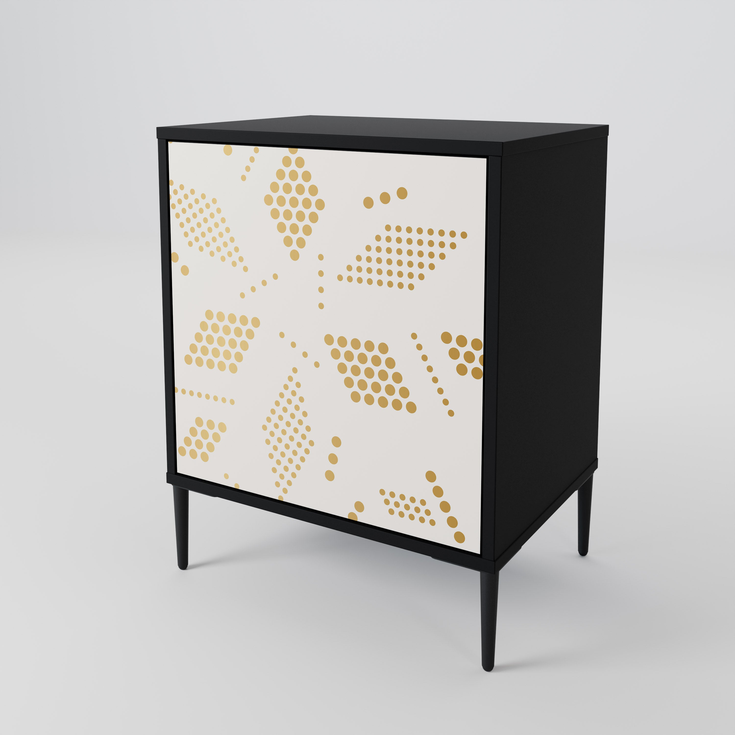SPOTTED DAZE Sideboard mit 1 Tür in Schwarz