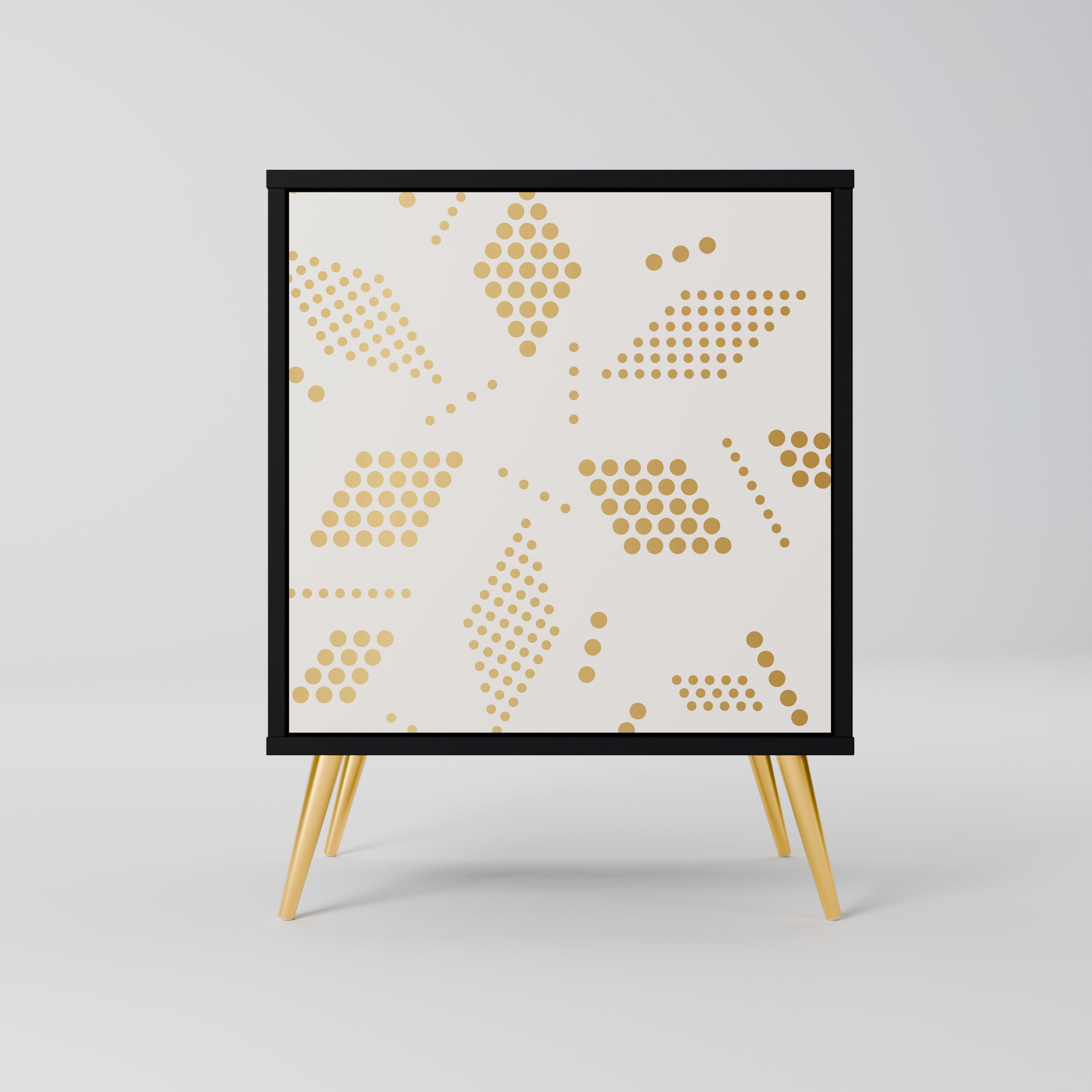 SPOTTED DAZE Sideboard mit 1 Tür in Schwarz