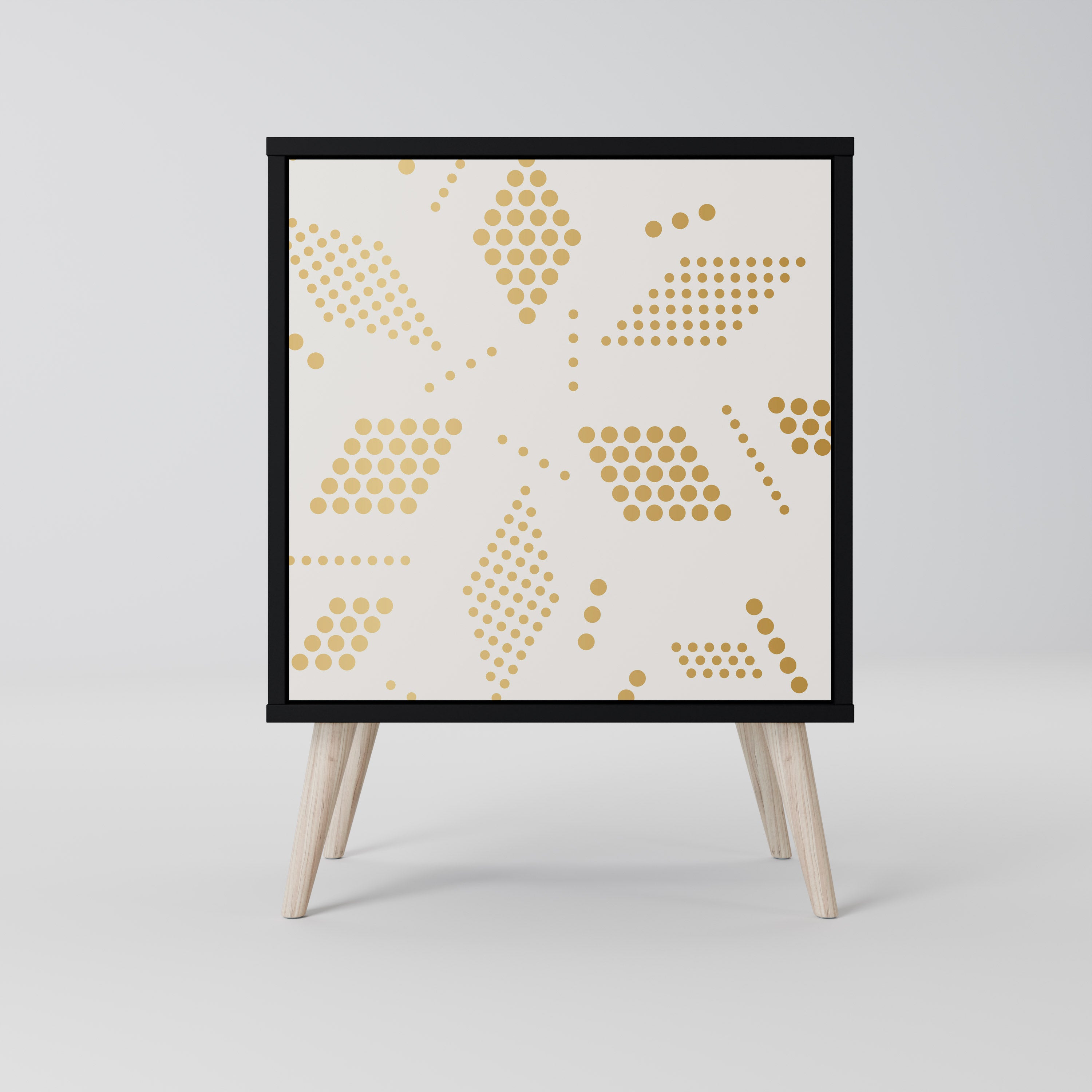 SPOTTED DAZE Sideboard mit 1 Tür in Schwarz