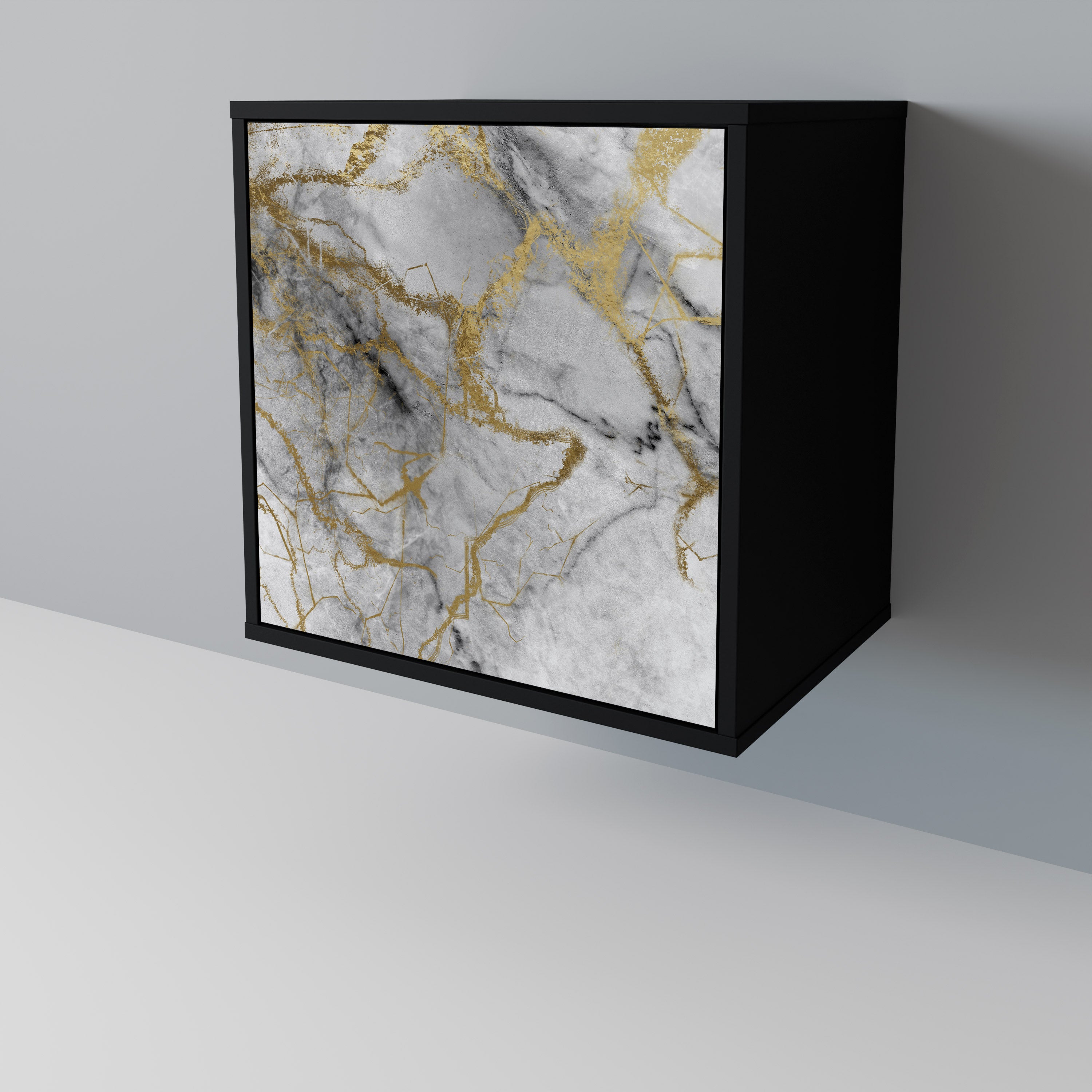 TIMELESS GLIDE Sideboard mit 1 Tür in Schwarz