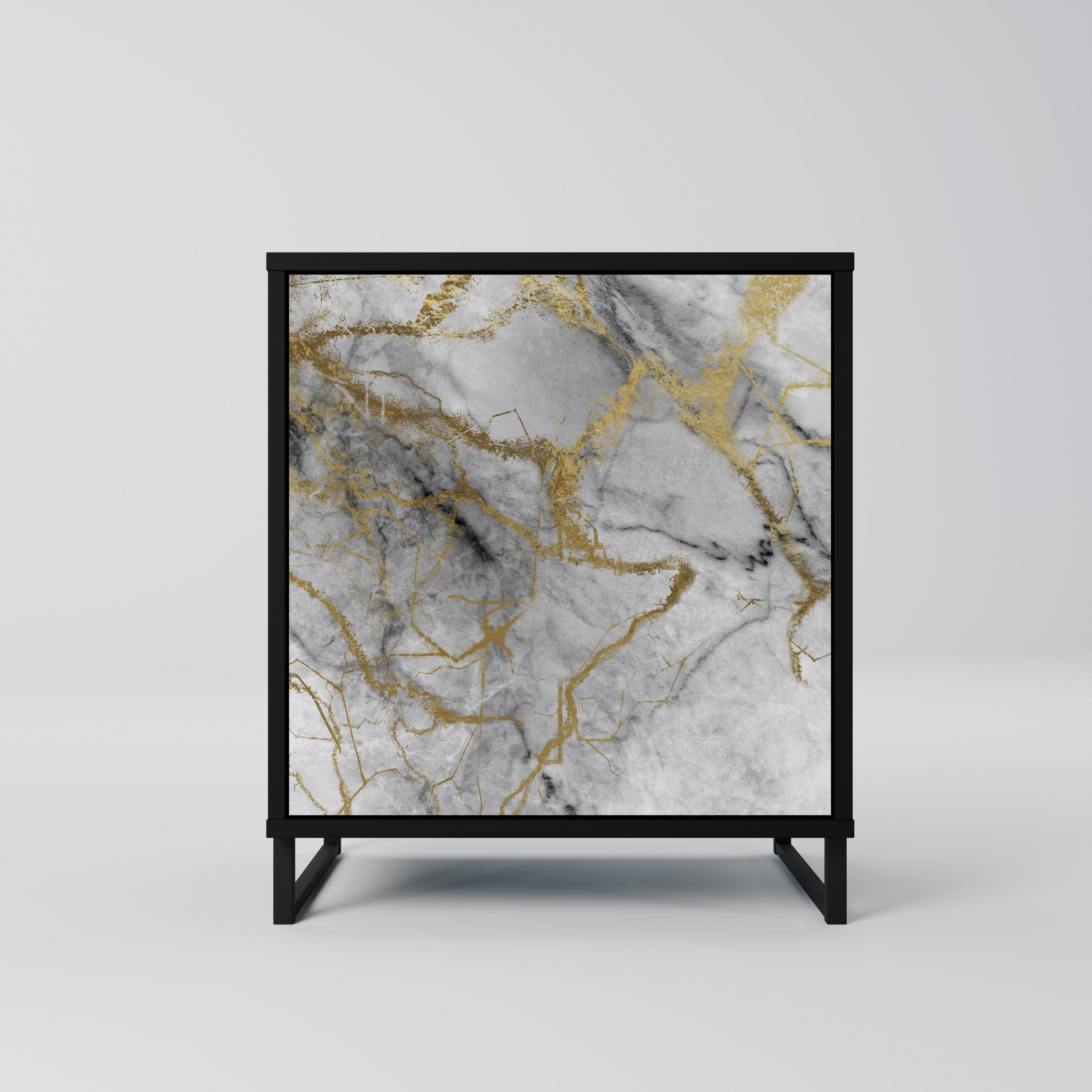 TIMELESS GLIDE Sideboard mit 1 Tür in Schwarz