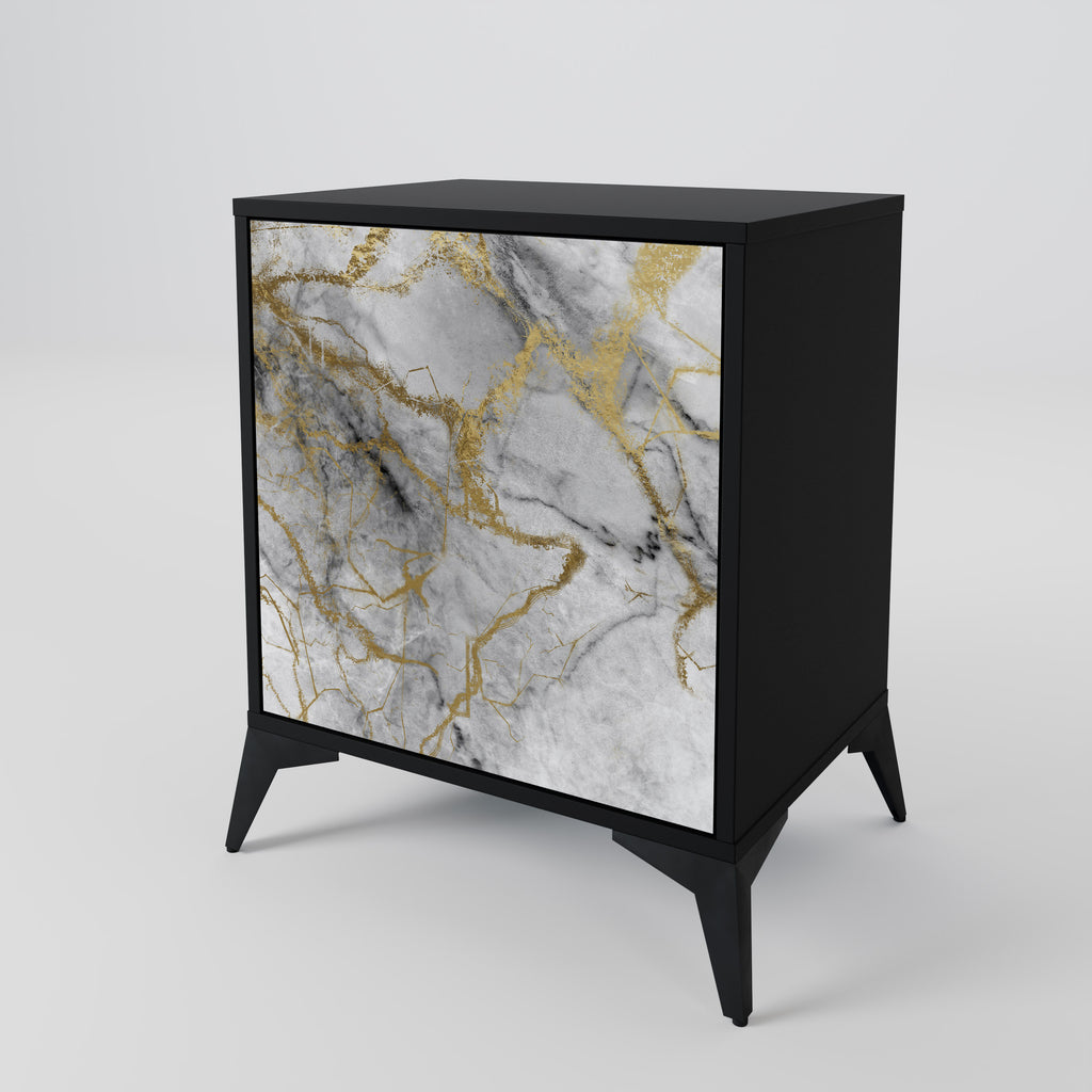 TIMELESS GLIDE Sideboard mit 1 Tür in Schwarz