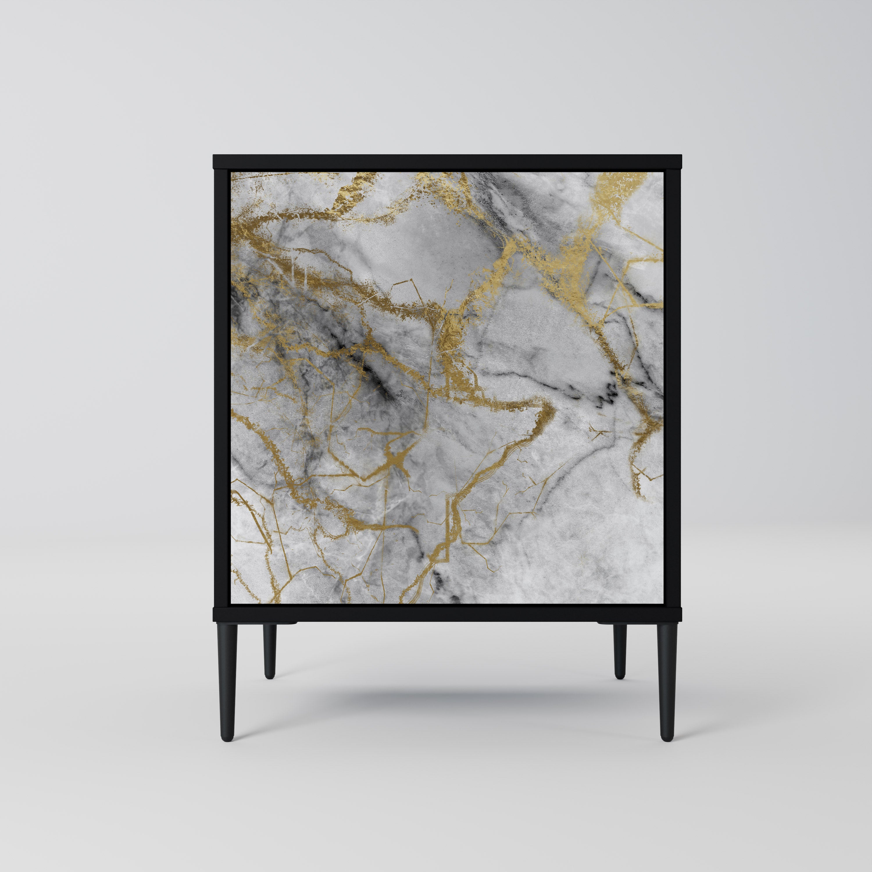 TIMELESS GLIDE Sideboard mit 1 Tür in Schwarz