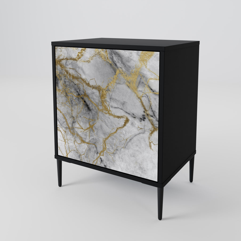 TIMELESS GLIDE Sideboard mit 1 Tür in Schwarz