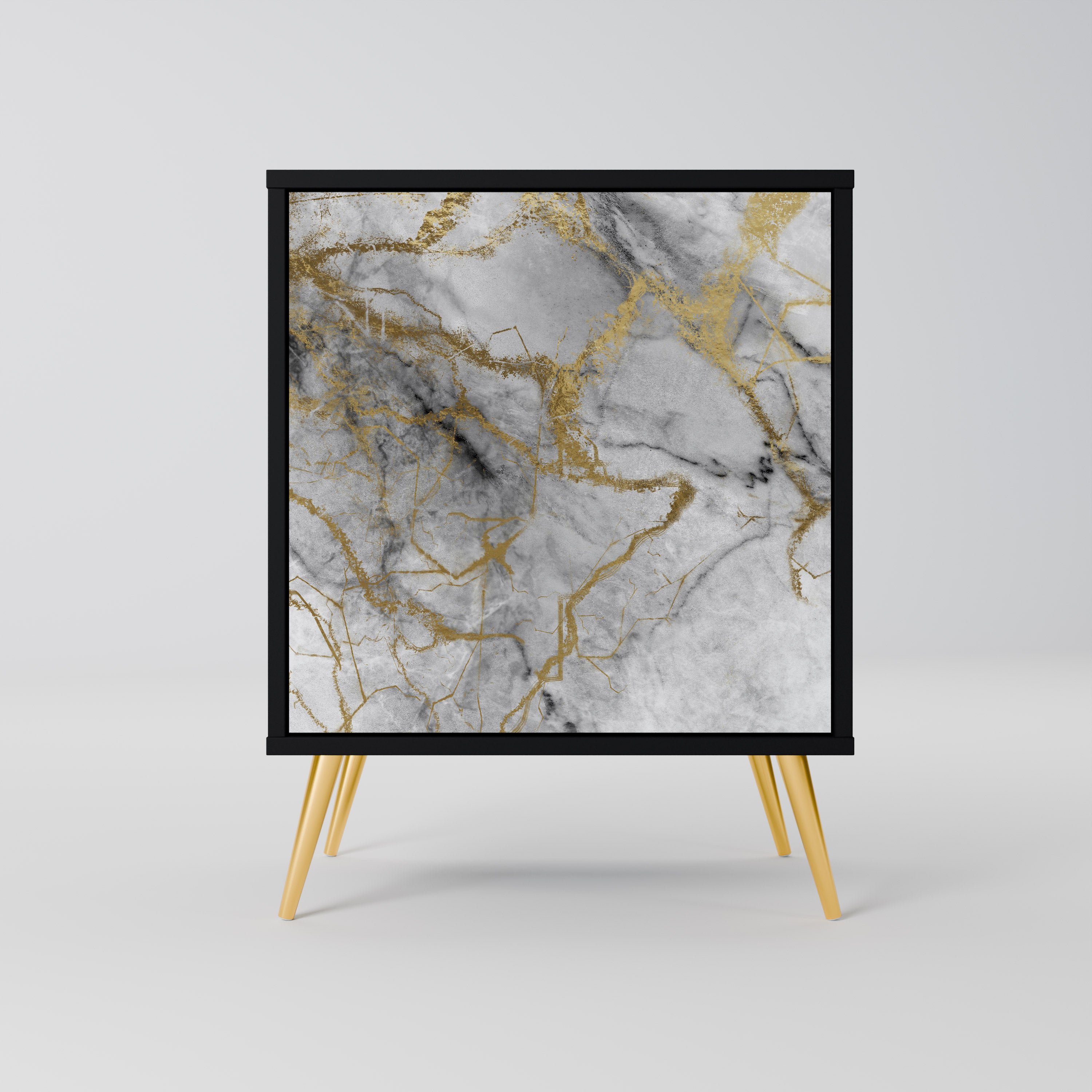 TIMELESS GLIDE Sideboard mit 1 Tür in Schwarz