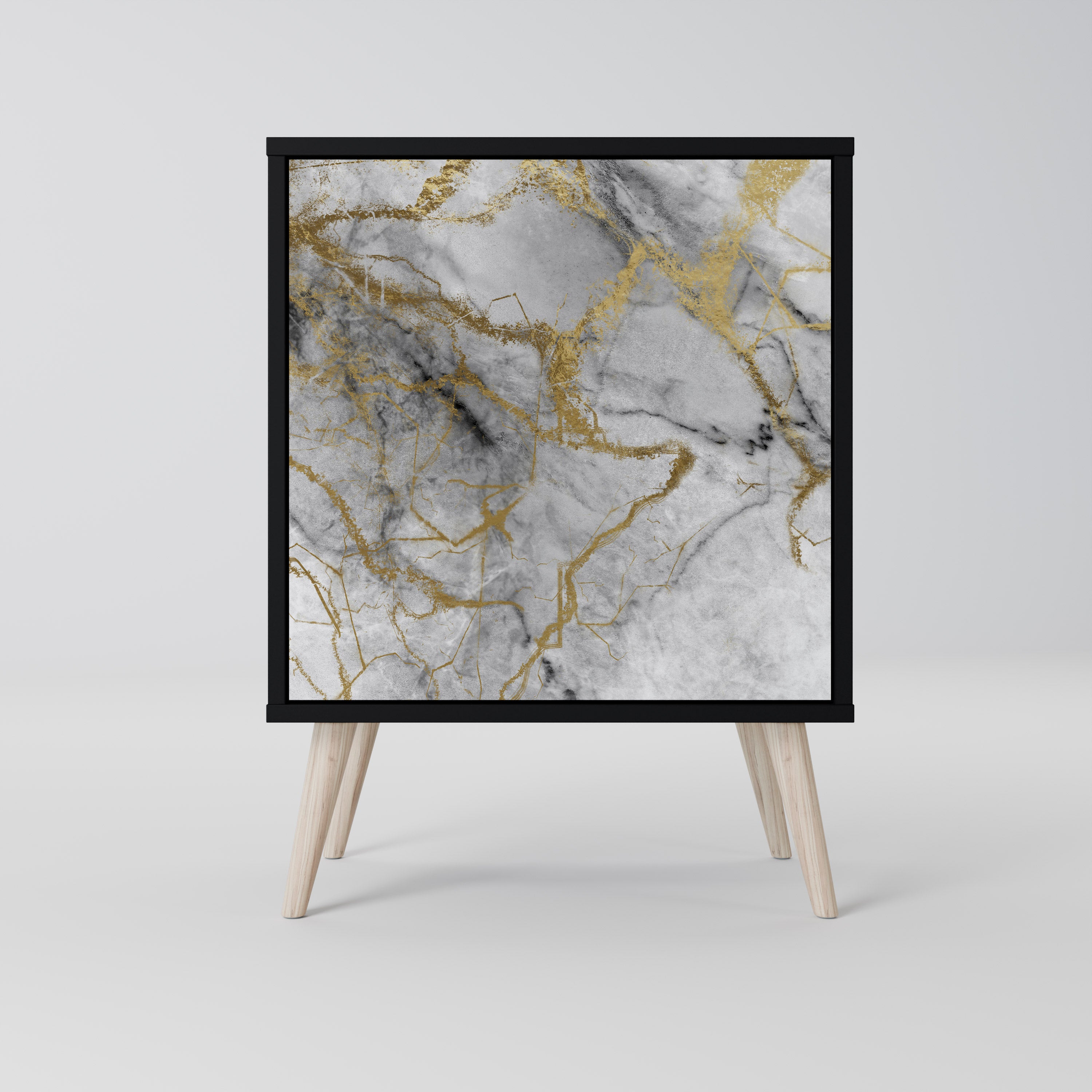 TIMELESS GLIDE Sideboard mit 1 Tür in Schwarz