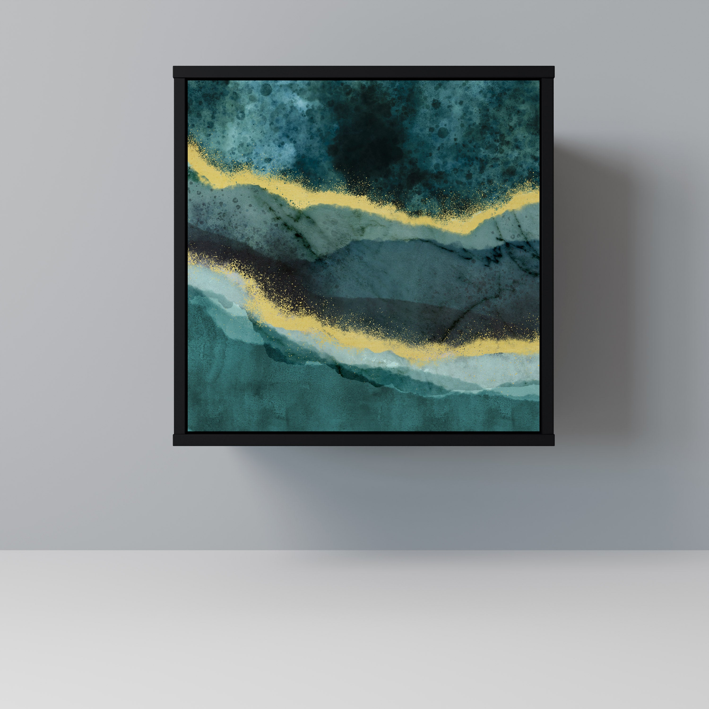 GOLDRUSH ODYSSEY Sideboard mit 1 Tür in Schwarz