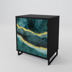 GOLDRUSH ODYSSEY Sideboard mit 1 Tür in Schwarz