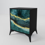 GOLDRUSH ODYSSEY Sideboard mit 1 Tür in Schwarz