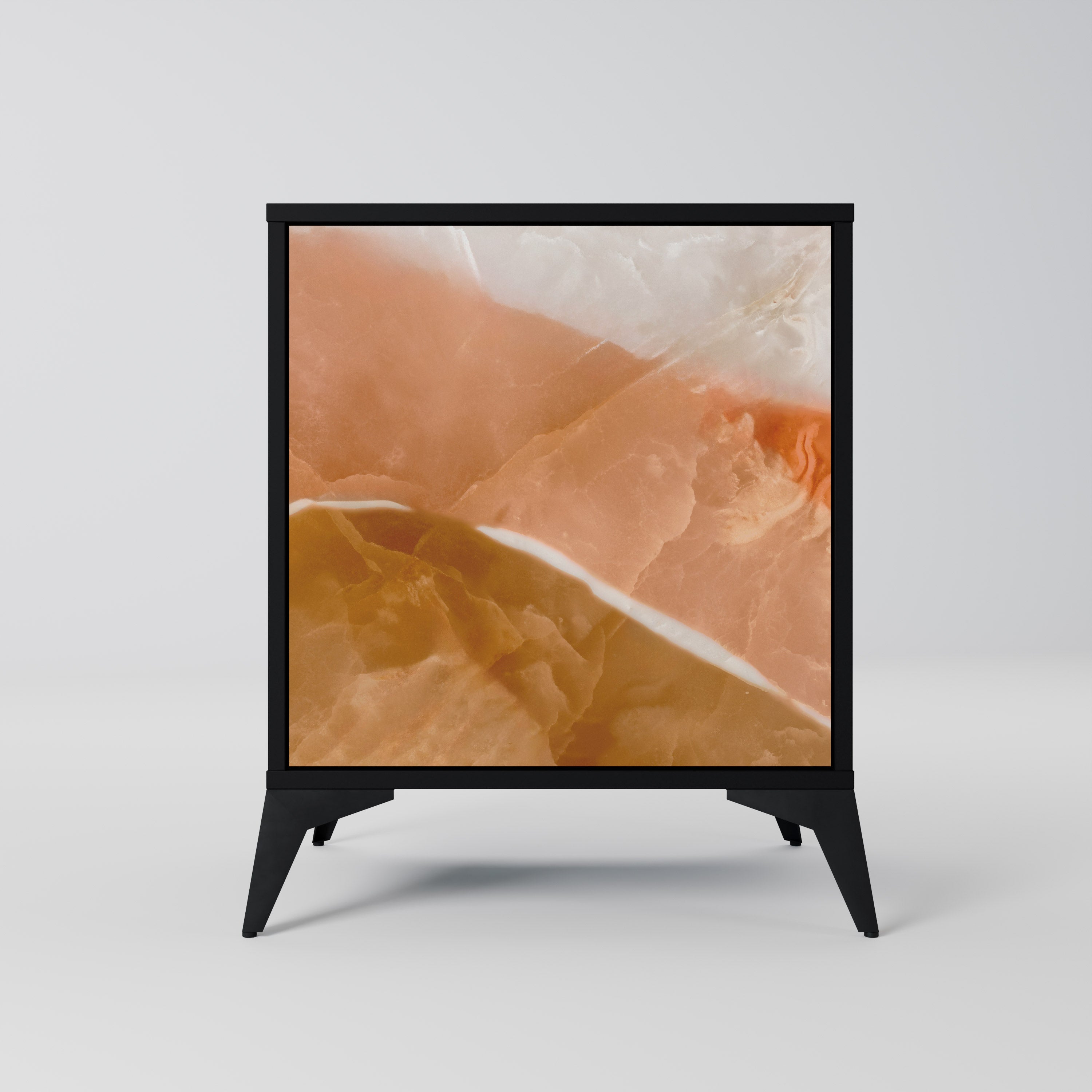 SANDHILLS SPLENDOUR Sideboard mit 1 Tür in Schwarz