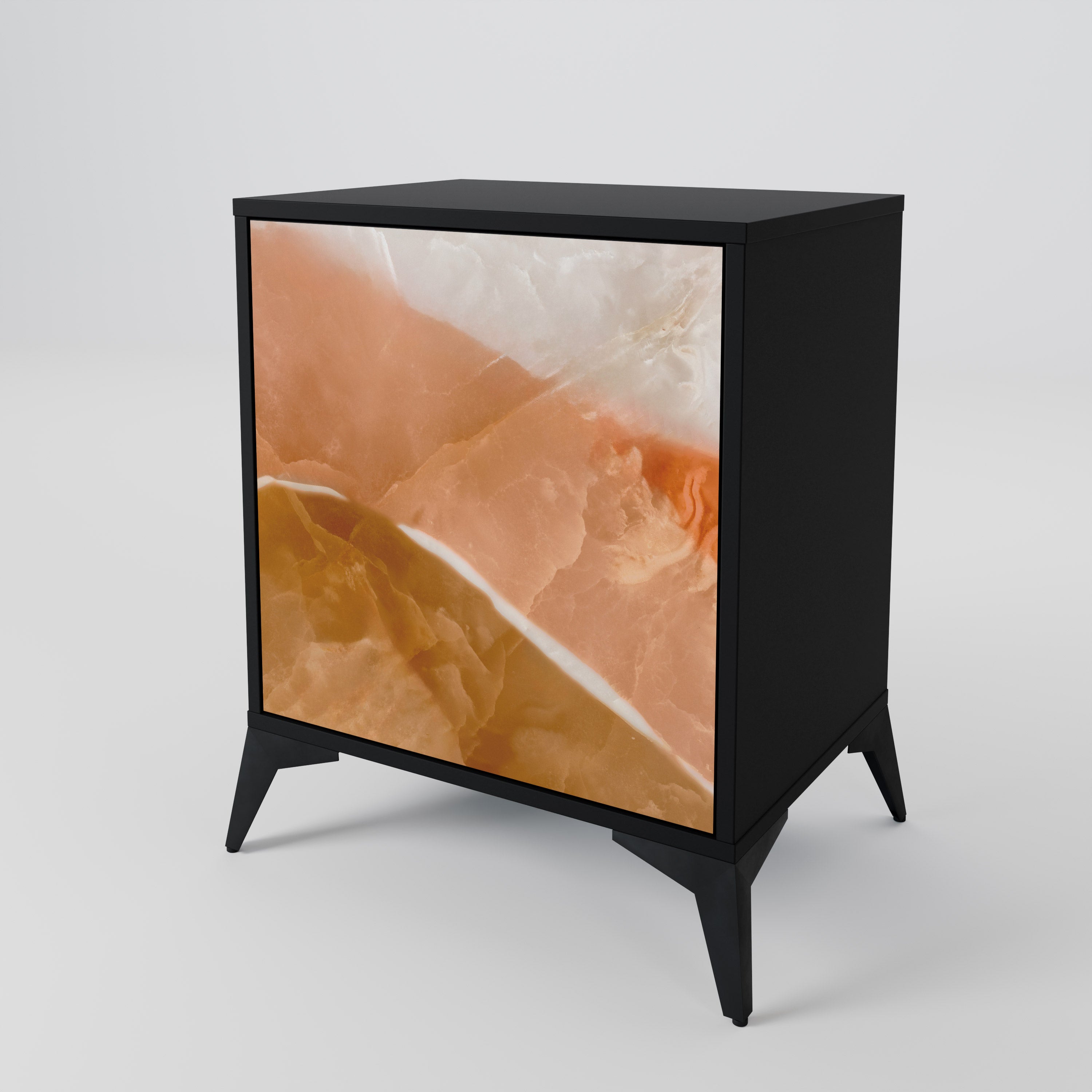 SANDHILLS SPLENDOUR Sideboard mit 1 Tür in Schwarz