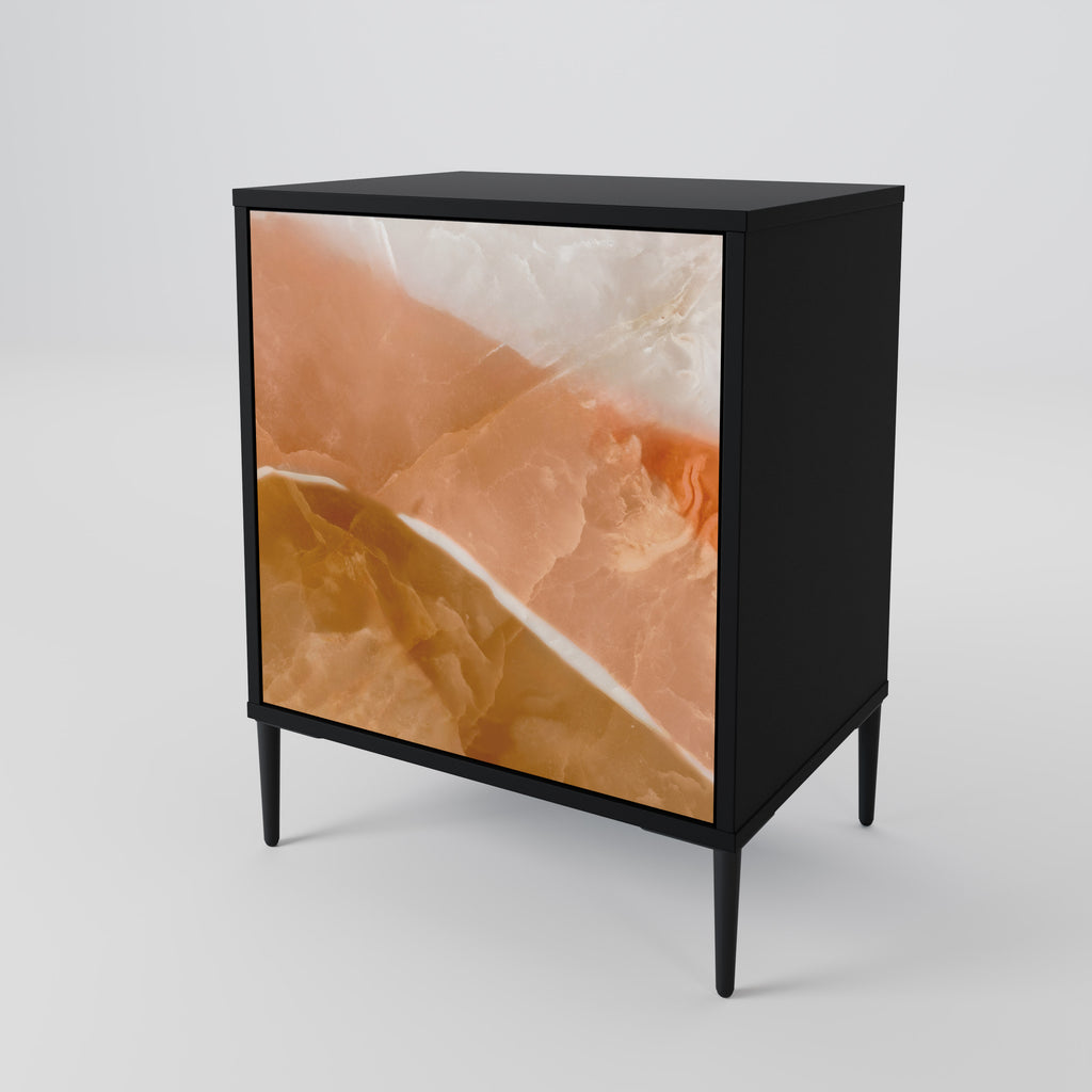 SANDHILLS SPLENDOUR Sideboard mit 1 Tür in Schwarz