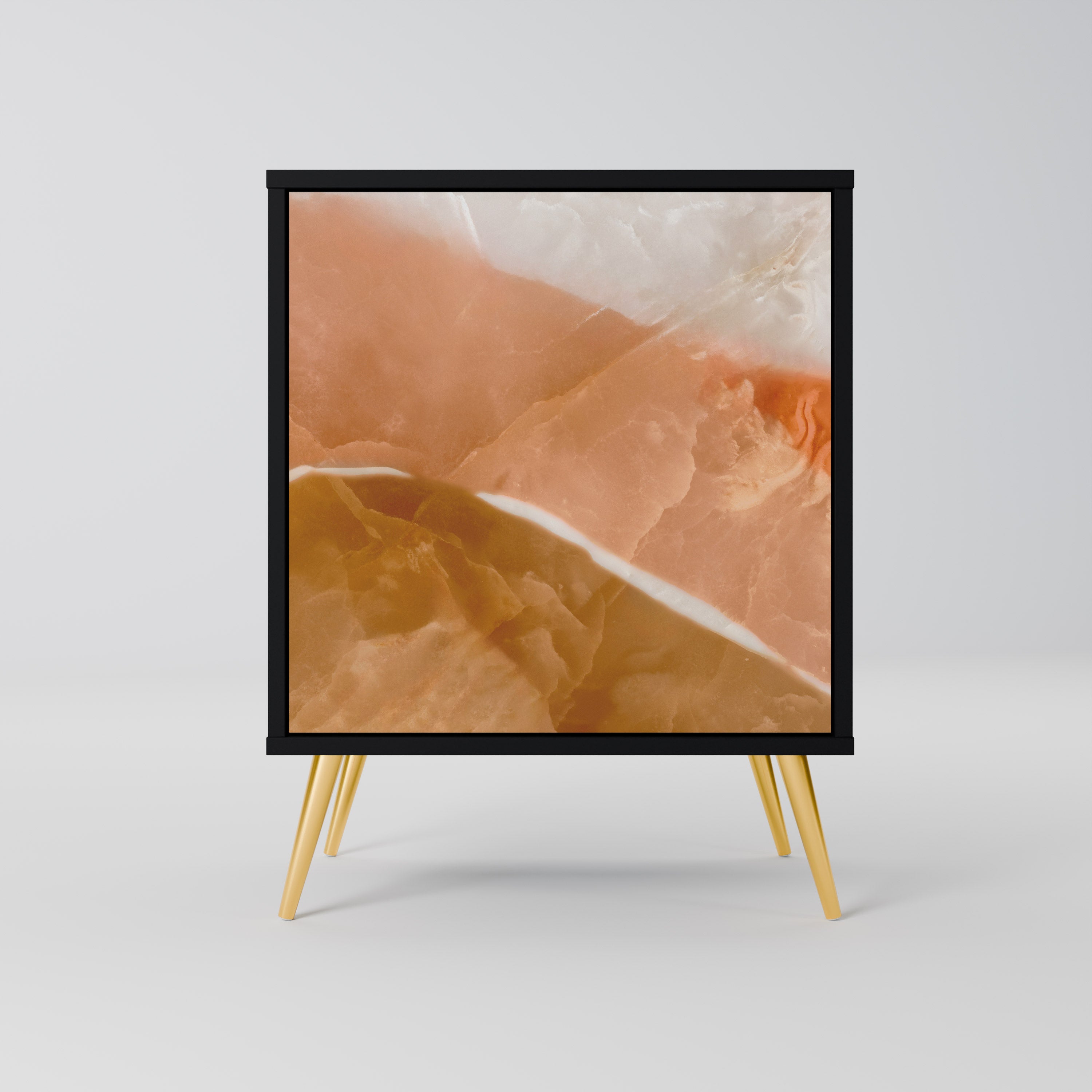 SANDHILLS SPLENDOUR Sideboard mit 1 Tür in Schwarz