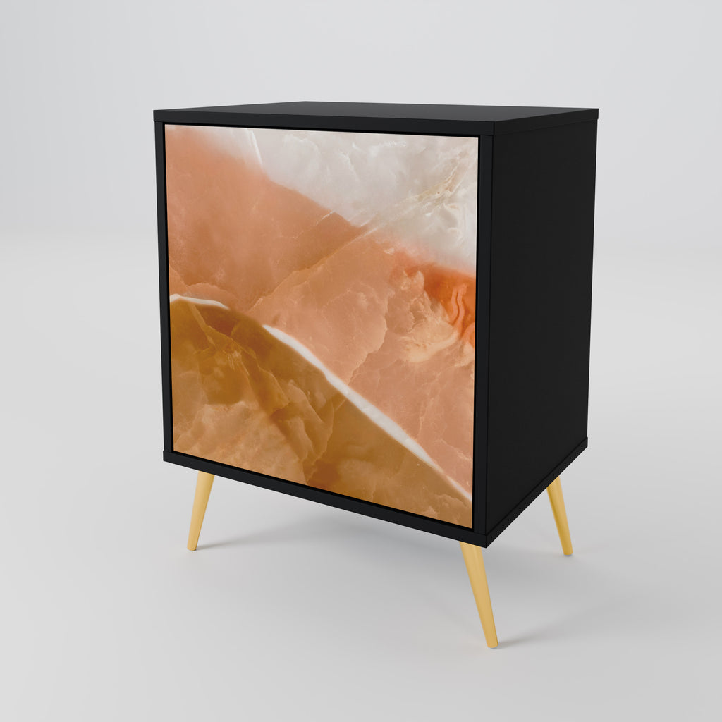 SANDHILLS SPLENDOUR Sideboard mit 1 Tür in Schwarz