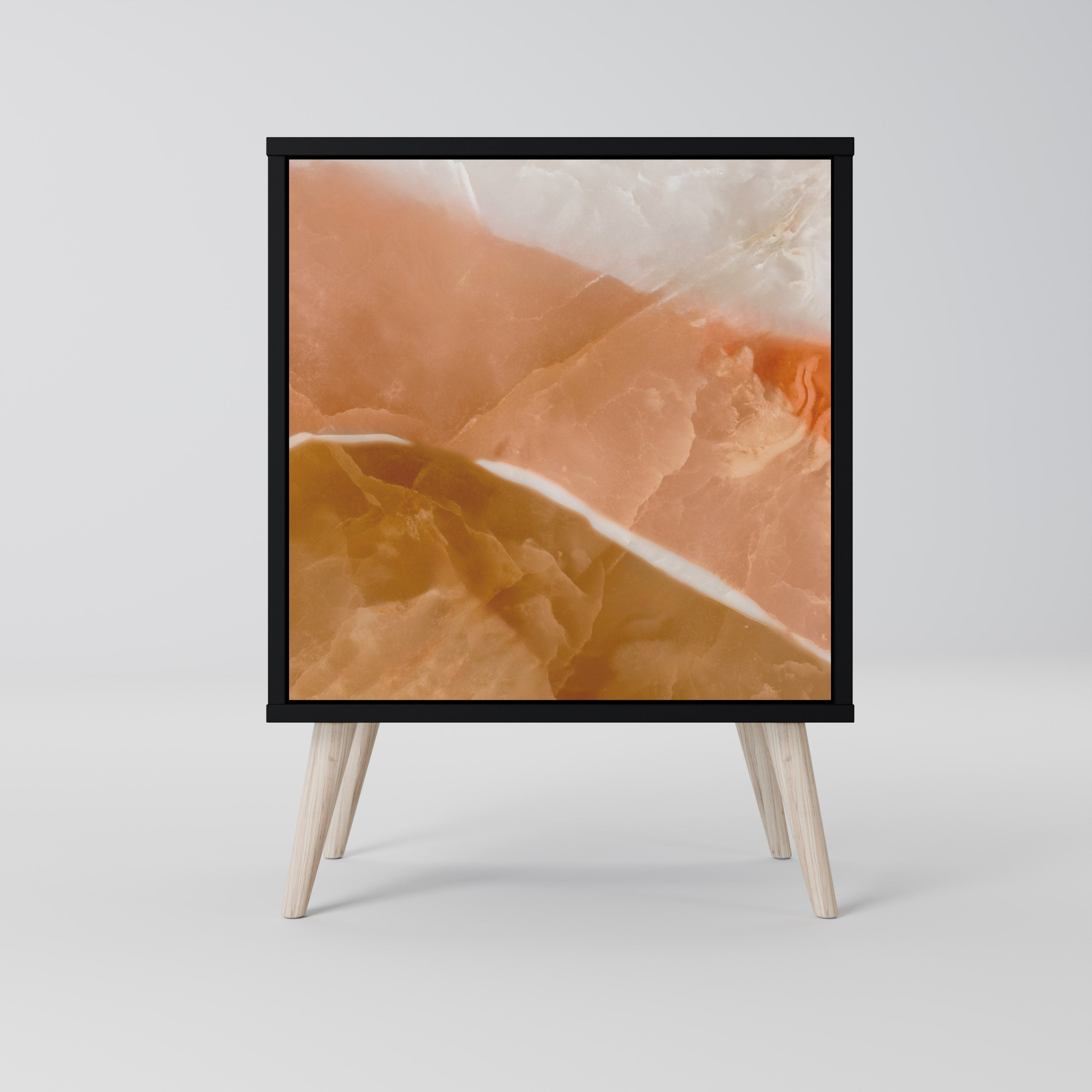 SANDHILLS SPLENDOUR Sideboard mit 1 Tür in Schwarz