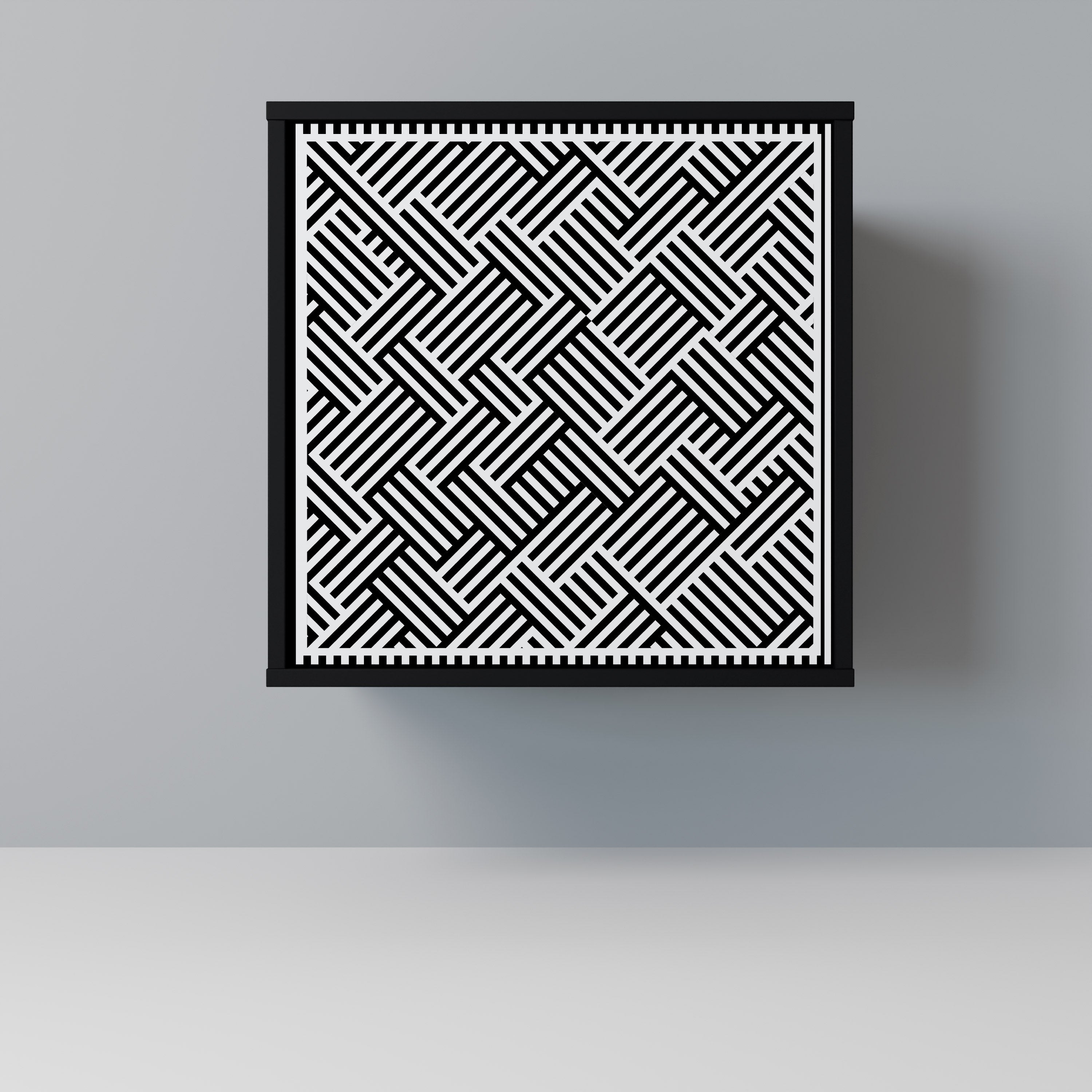 TEMPORARY SEQUENCE Sideboard mit 1 Tür in Schwarz