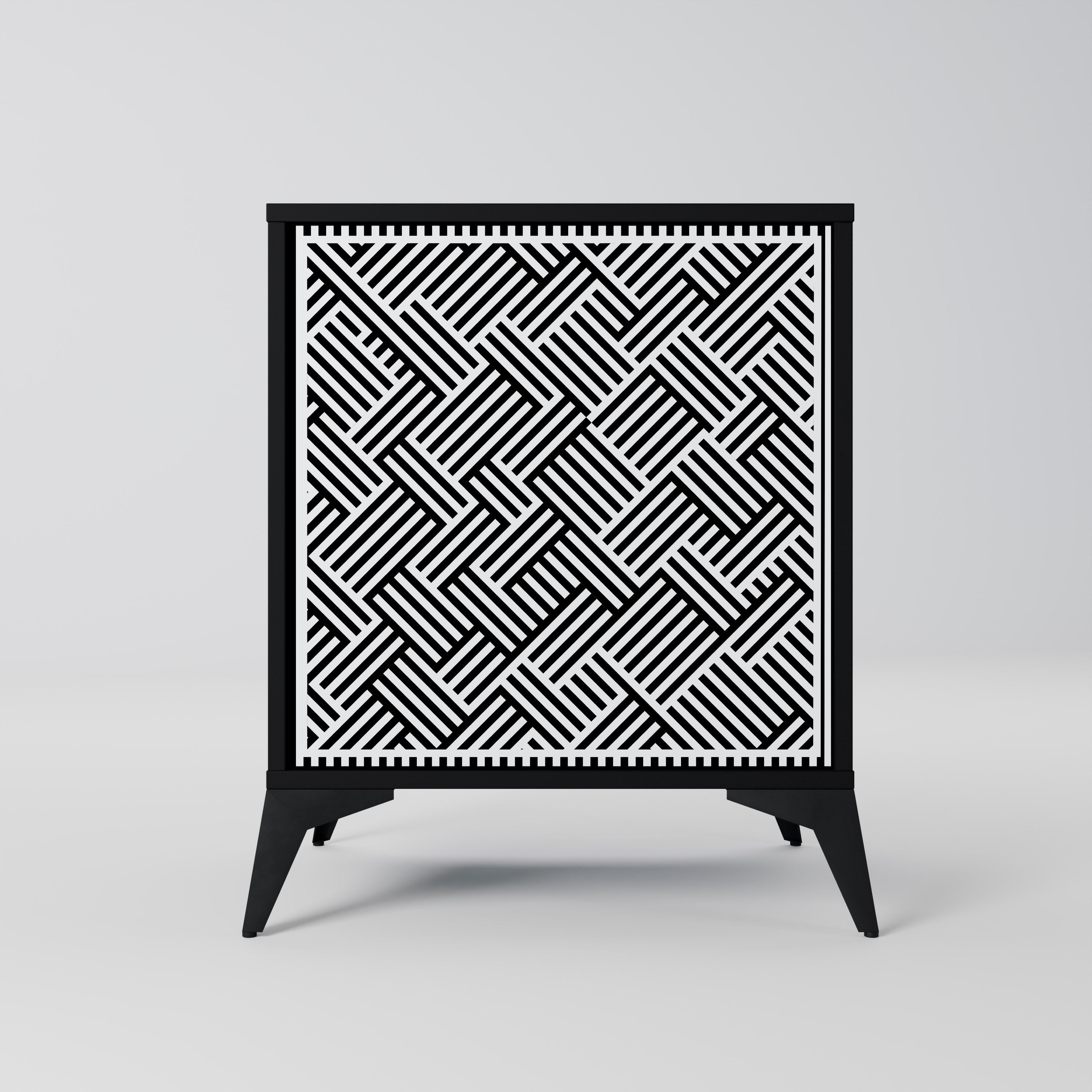 TEMPORARY SEQUENCE Sideboard mit 1 Tür in Schwarz