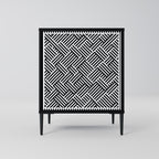 TEMPORARY SEQUENCE Sideboard mit 1 Tür in Schwarz