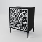 TEMPORARY SEQUENCE Sideboard mit 1 Tür in Schwarz