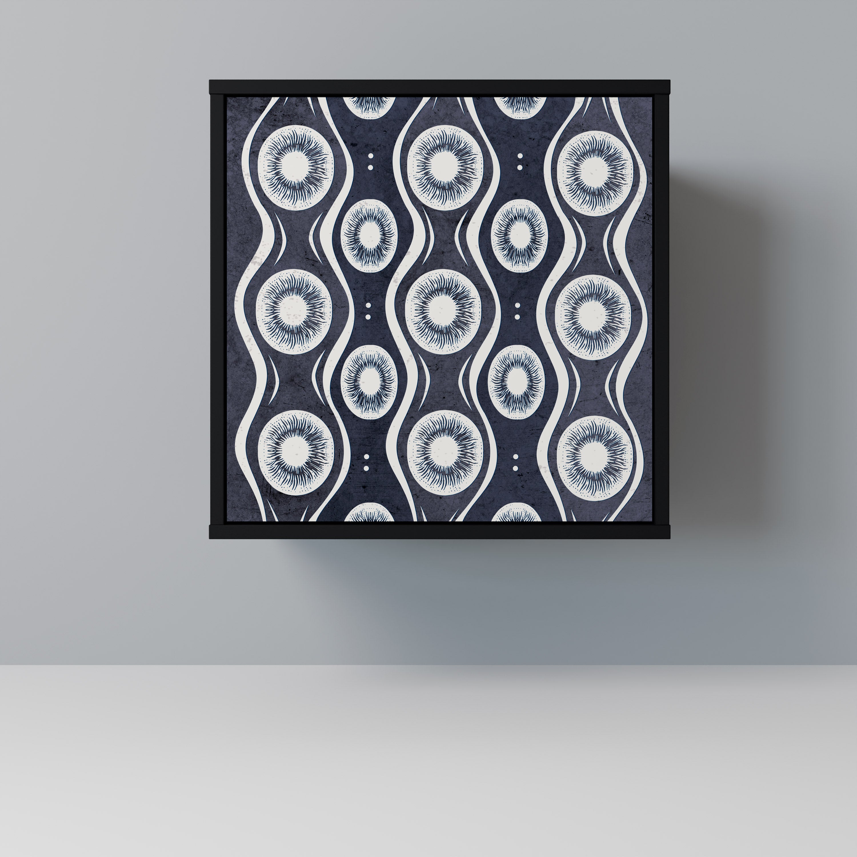 GRAPHITE EYES Sideboard mit 1 Tür in Schwarz