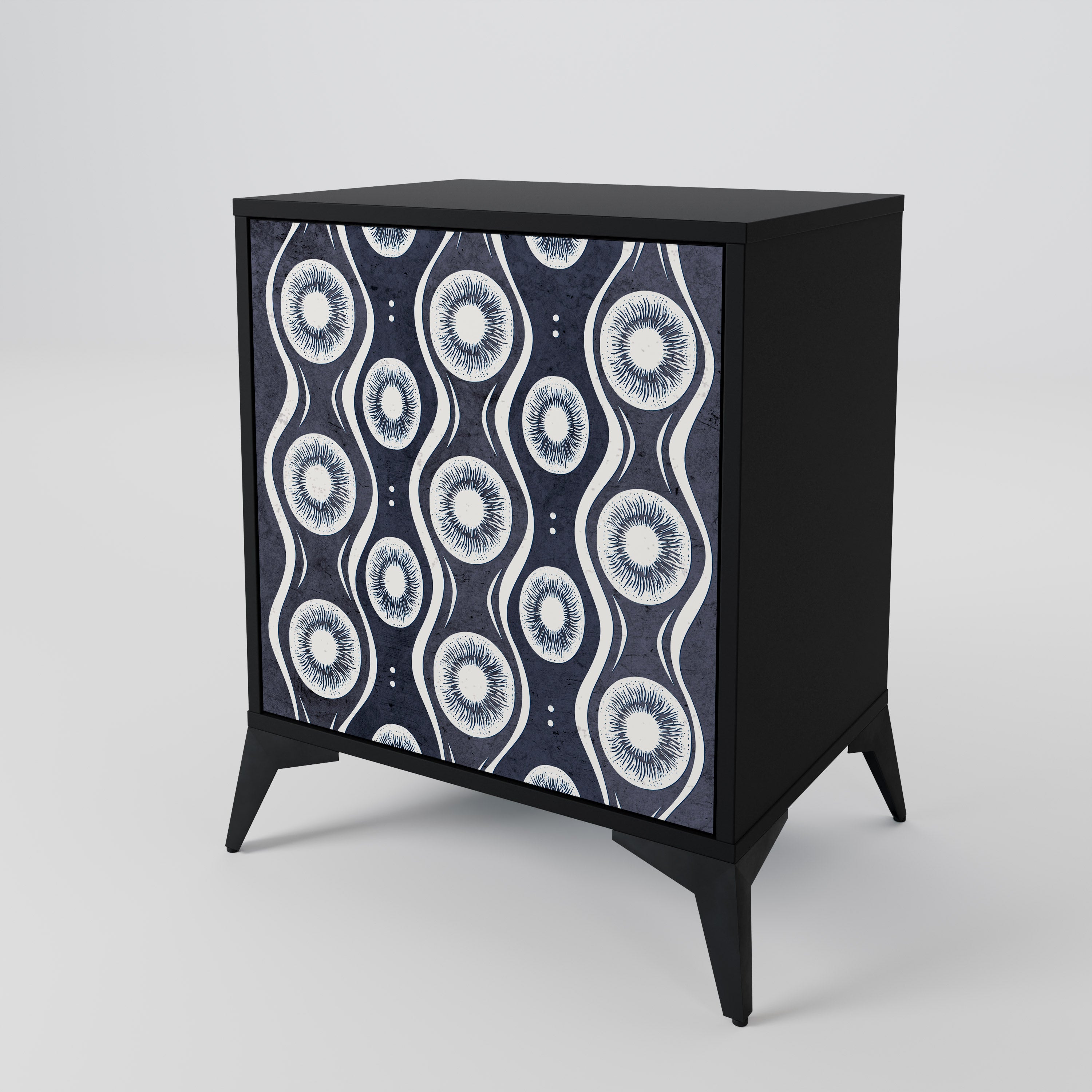GRAPHITE EYES Sideboard mit 1 Tür in Schwarz