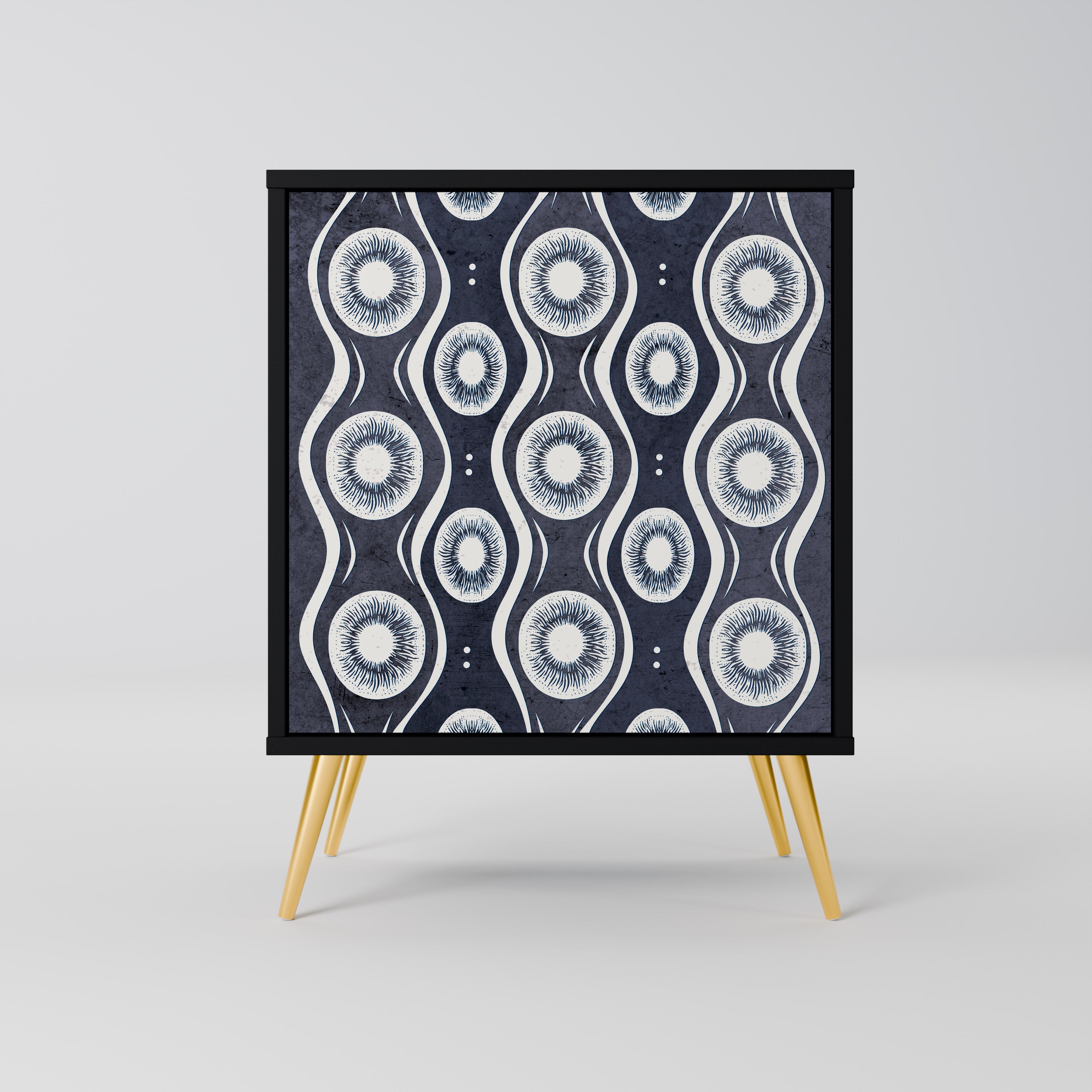 GRAPHITE EYES Sideboard mit 1 Tür in Schwarz