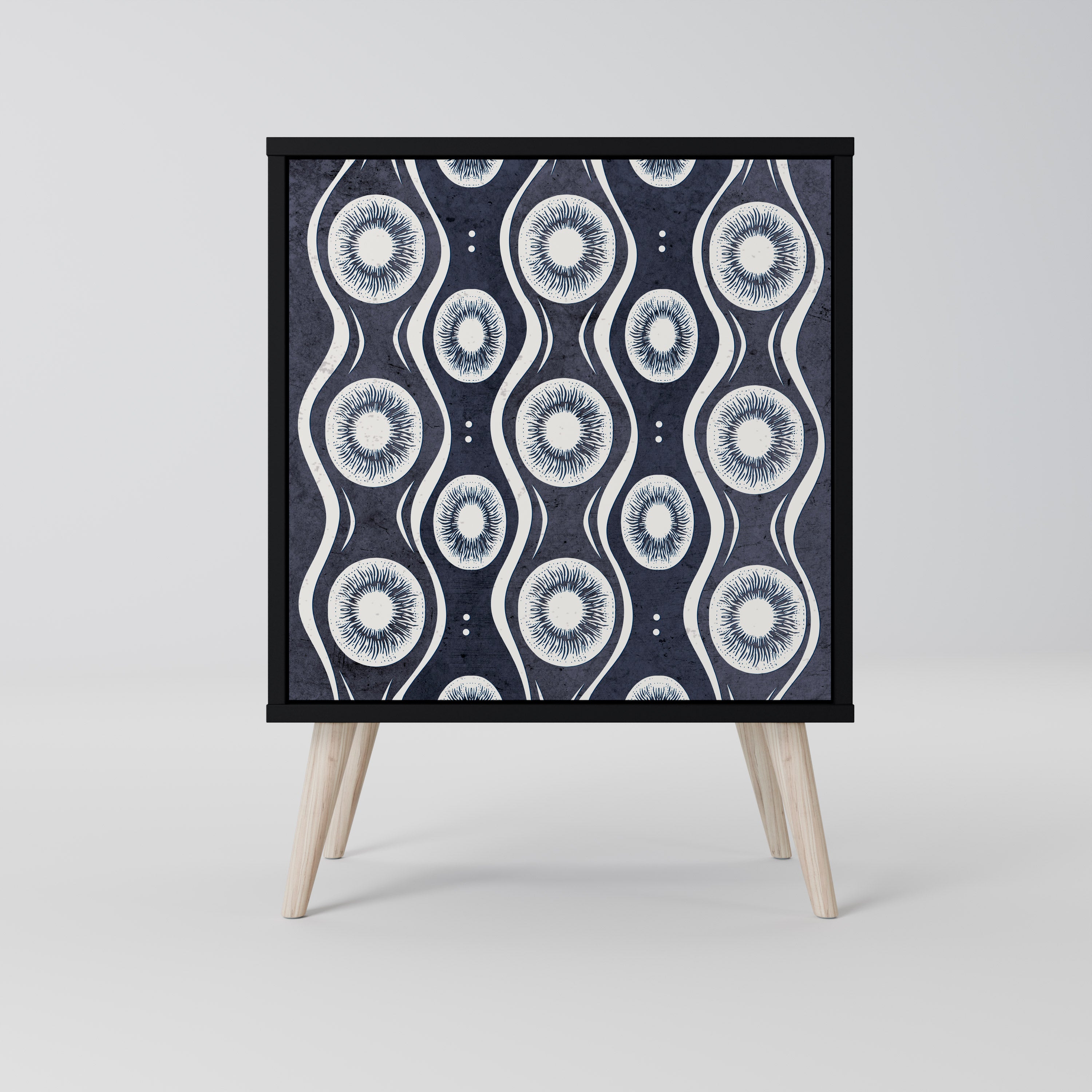 GRAPHITE EYES Sideboard mit 1 Tür in Schwarz