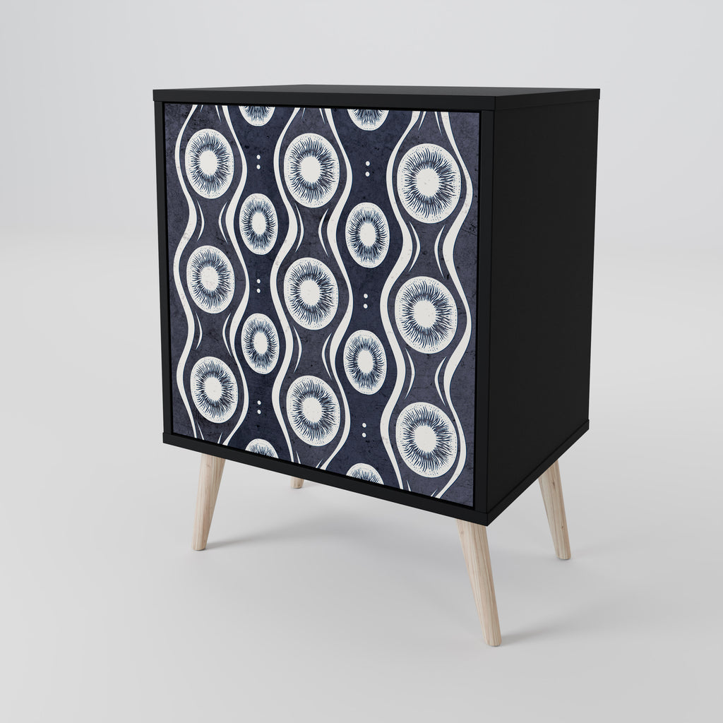 GRAPHITE EYES Sideboard mit 1 Tür in Schwarz