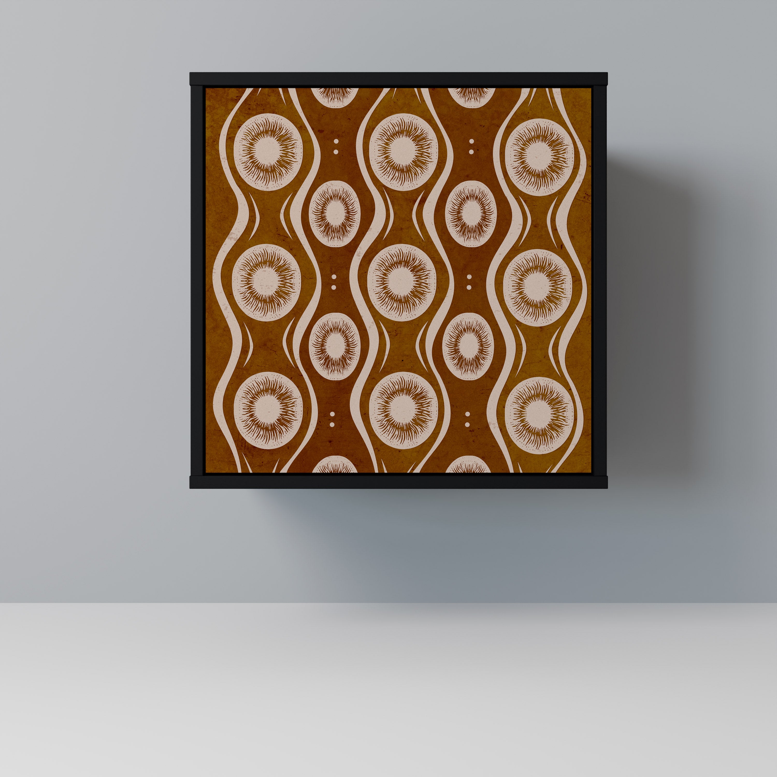 BROWN EYES Sideboard mit 1 Tür in Schwarz