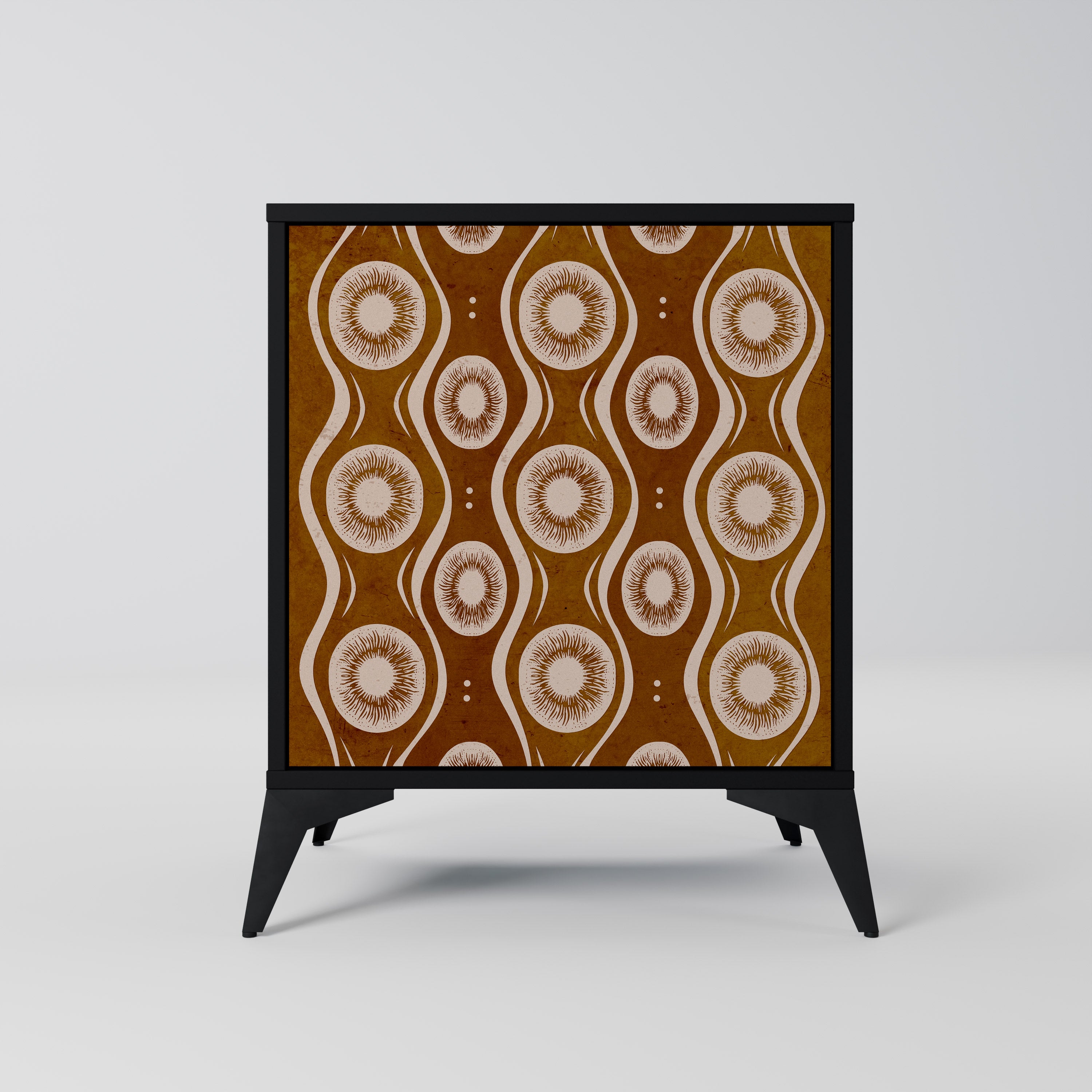 BROWN EYES Sideboard mit 1 Tür in Schwarz