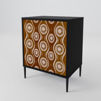 BROWN EYES Sideboard mit 1 Tür in Schwarz