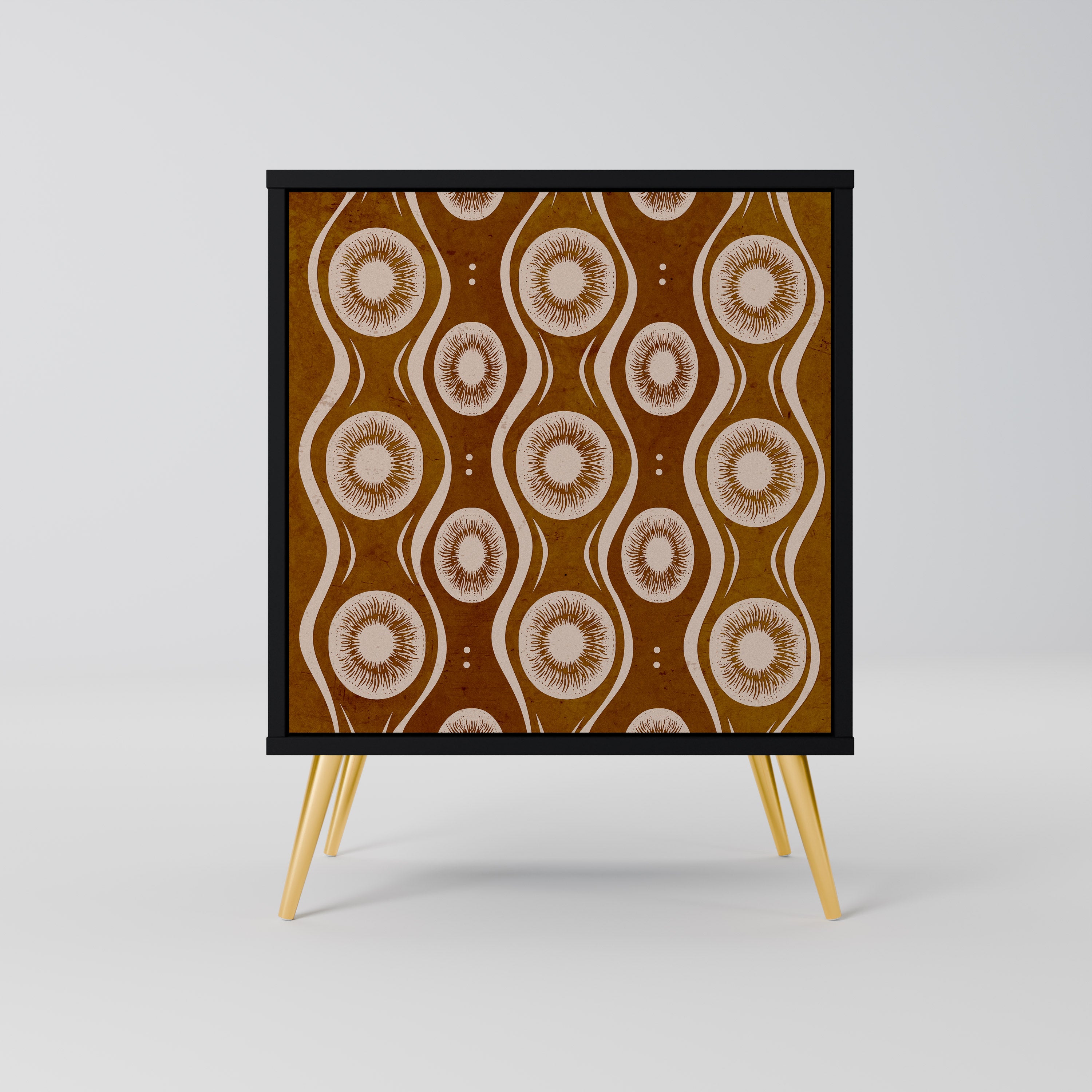 BROWN EYES Sideboard mit 1 Tür in Schwarz