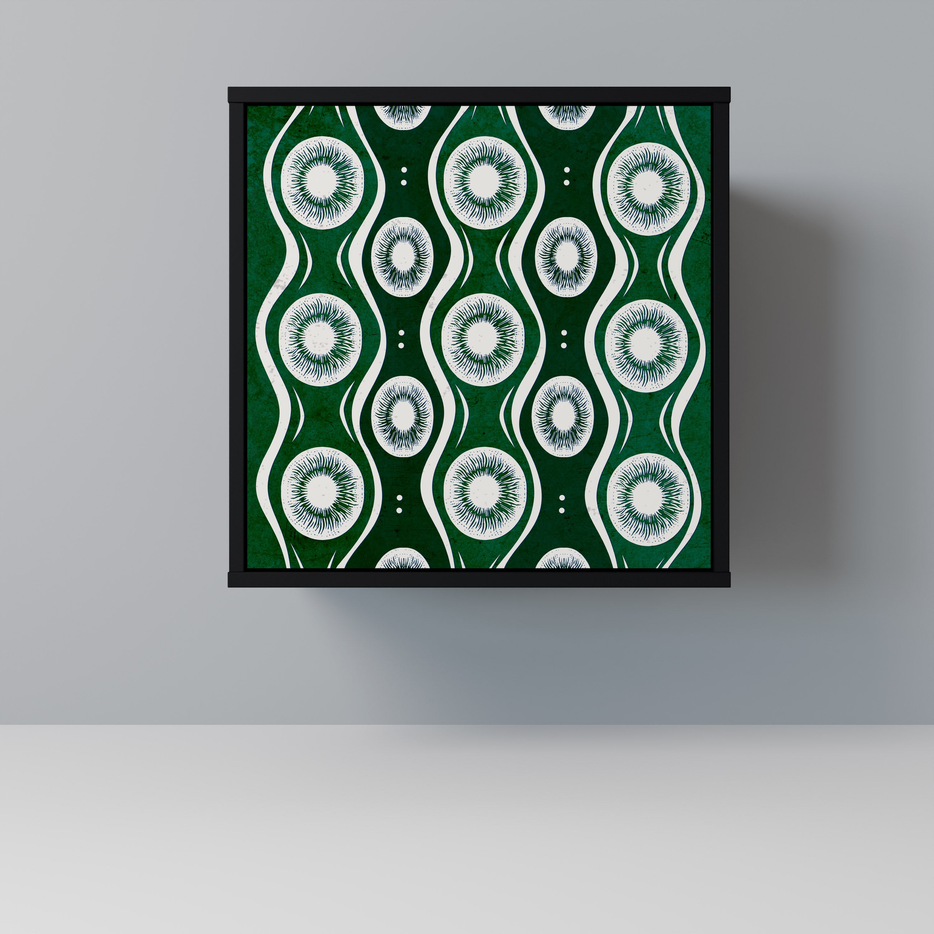 GREEN EYES Sideboard mit 1 Tür in Schwarz