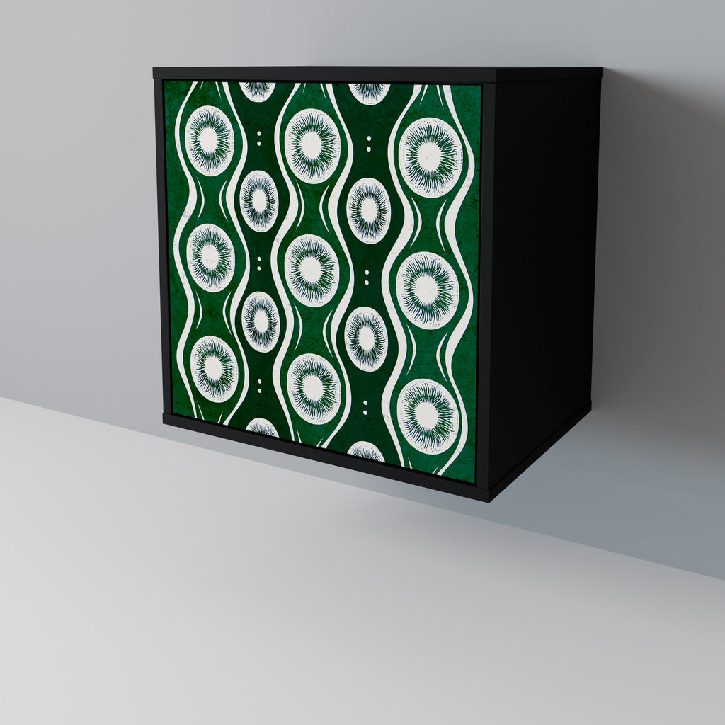GREEN EYES Sideboard mit 1 Tür in Schwarz