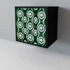 GREEN EYES Sideboard mit 1 Tür in Schwarz