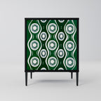 GREEN EYES Sideboard mit 1 Tür in Schwarz