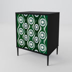 GREEN EYES Sideboard mit 1 Tür in Schwarz