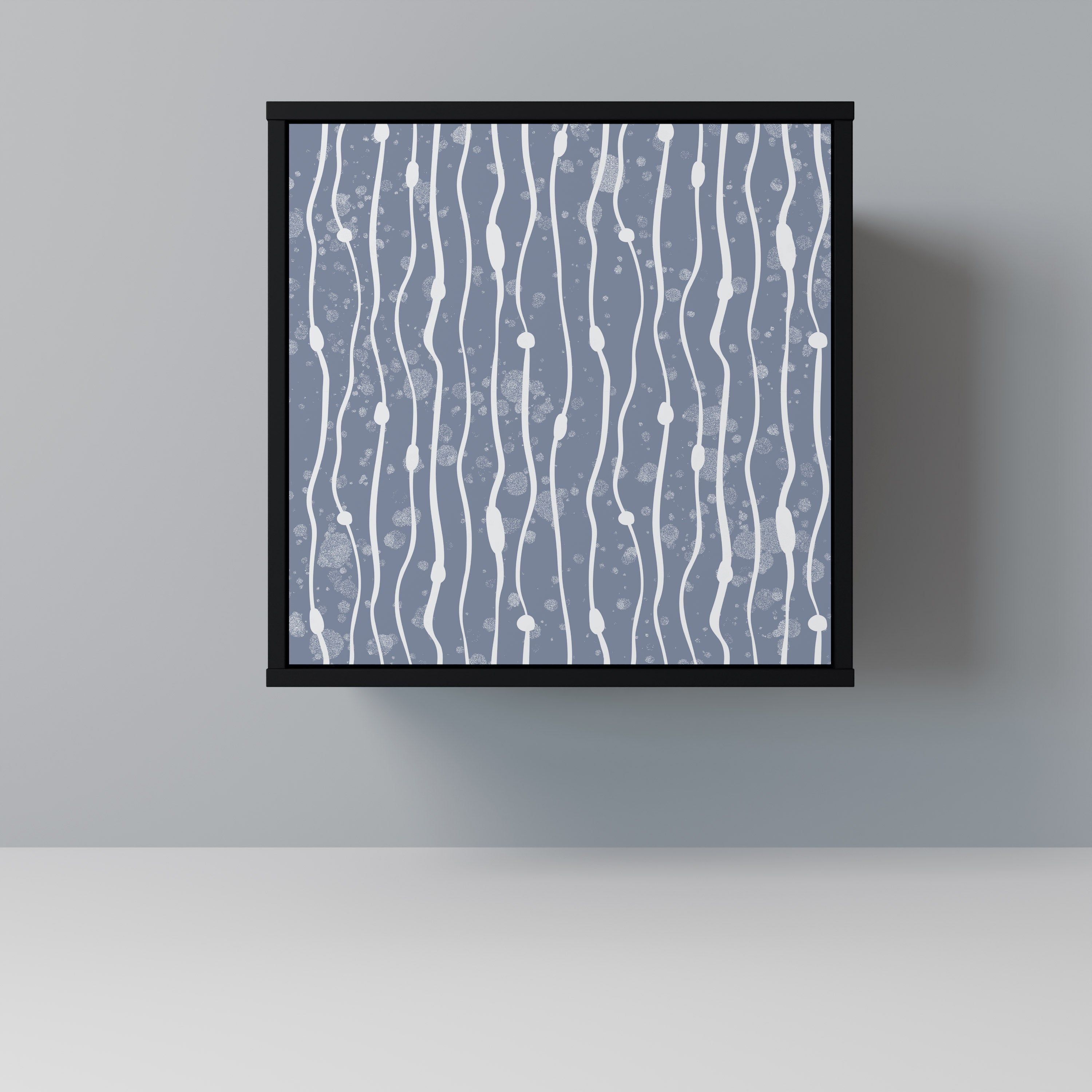 GRAPHITE RAIN Sideboard mit 1 Tür in Schwarz