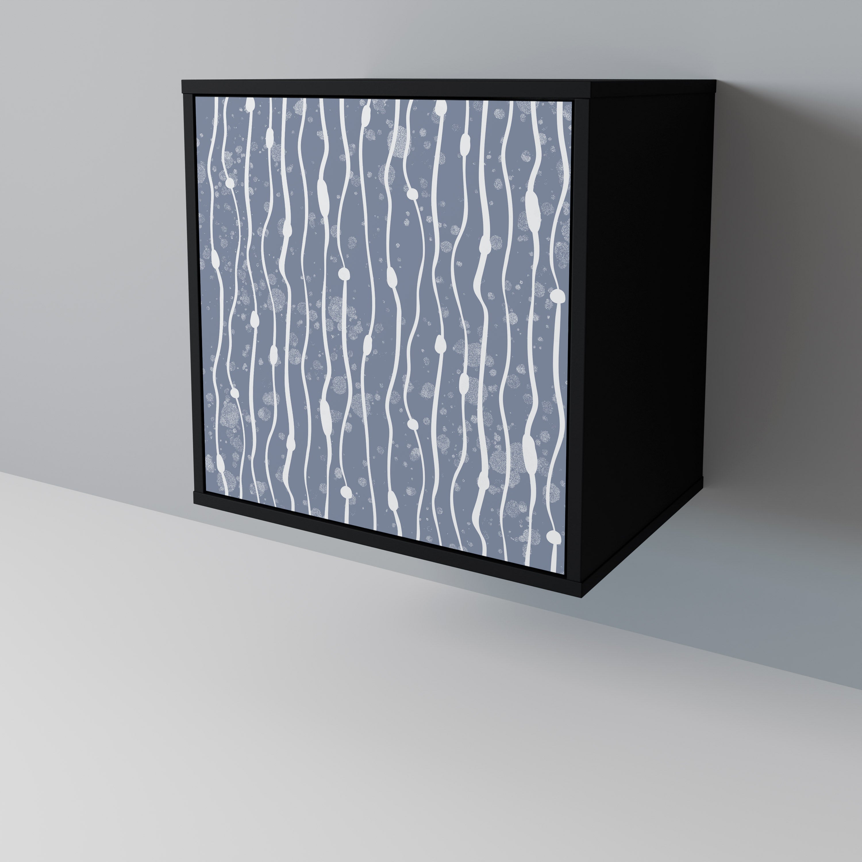 GRAPHITE RAIN Sideboard mit 1 Tür in Schwarz