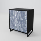GRAPHITE RAIN Sideboard mit 1 Tür in Schwarz