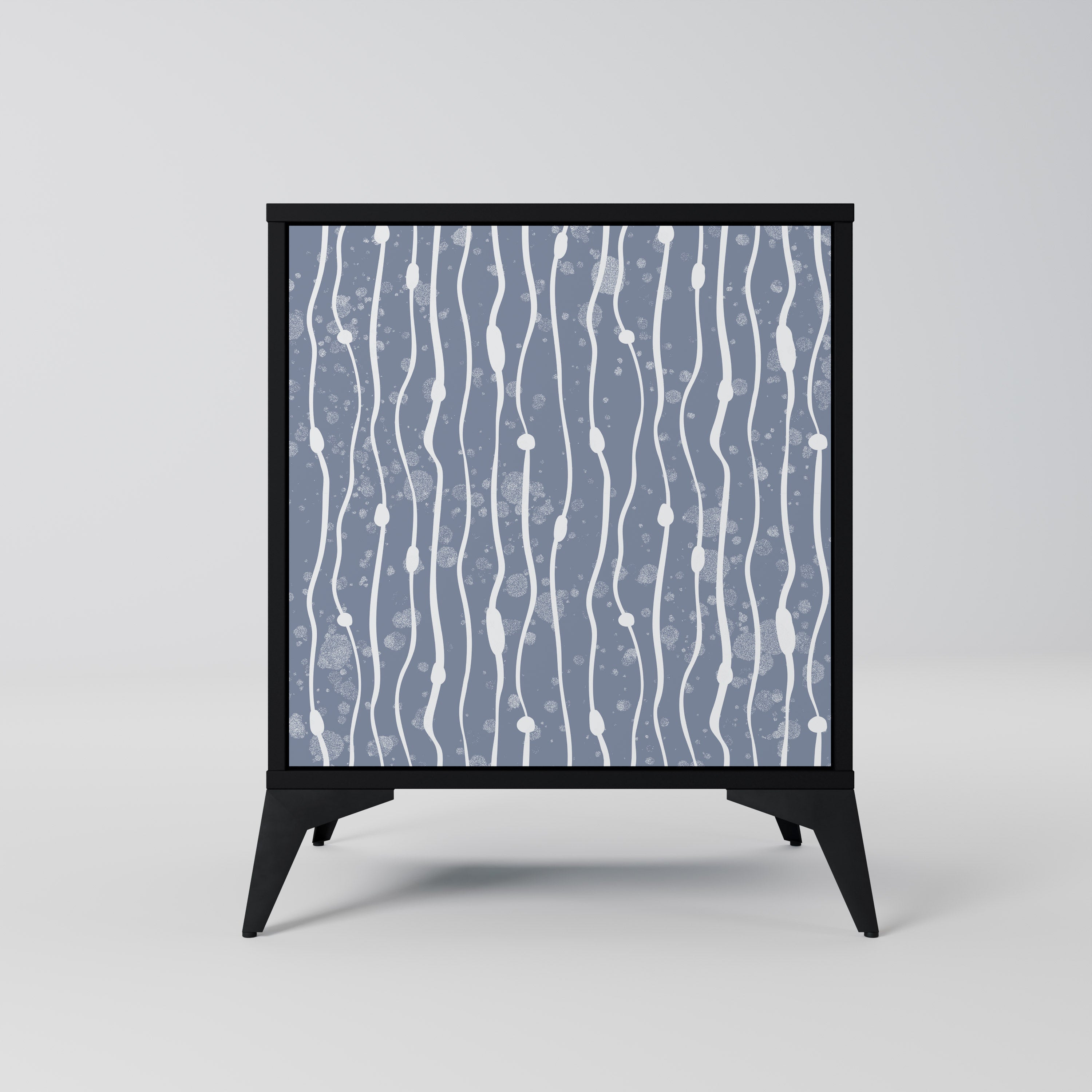 GRAPHITE RAIN Sideboard mit 1 Tür in Schwarz