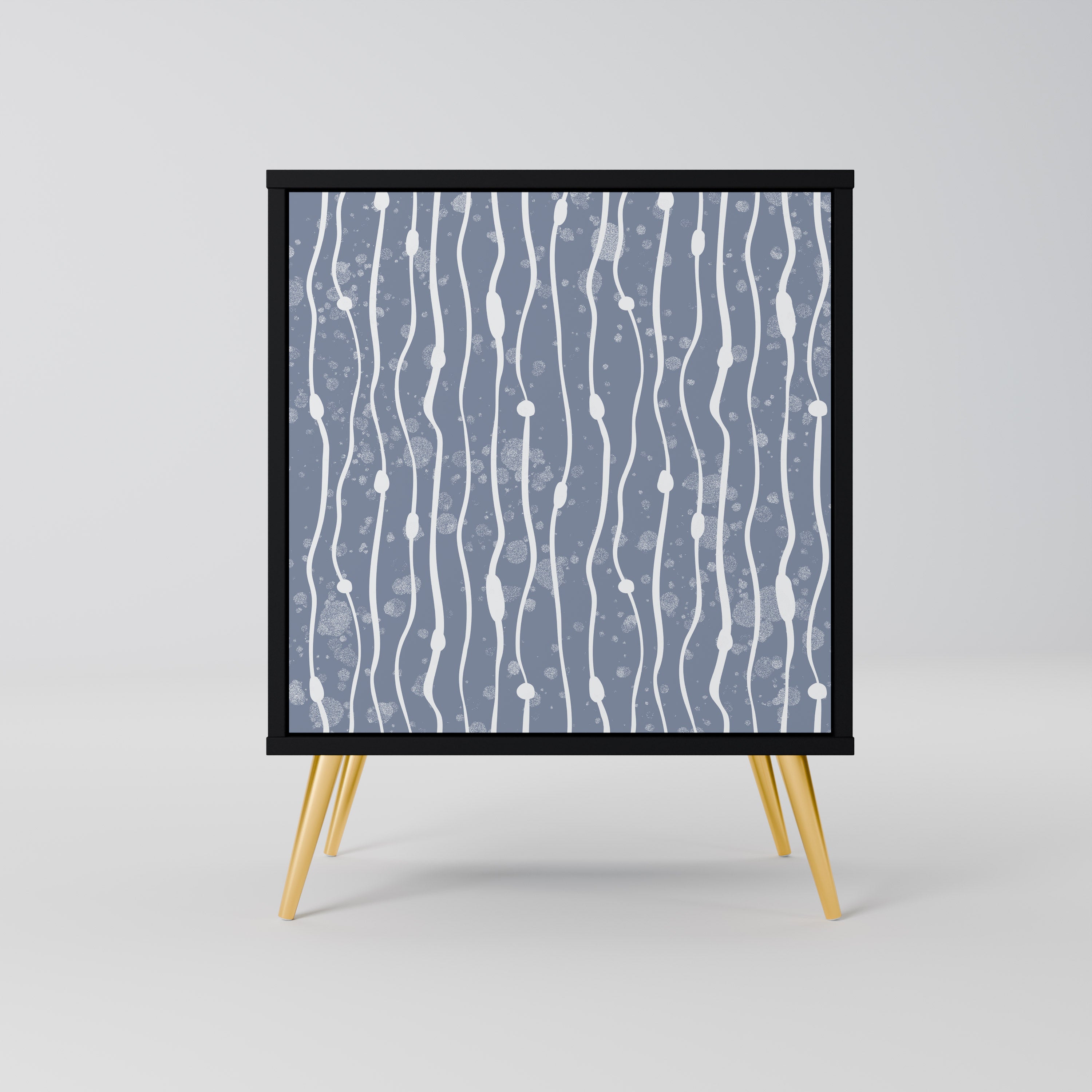 GRAPHITE RAIN Sideboard mit 1 Tür in Schwarz