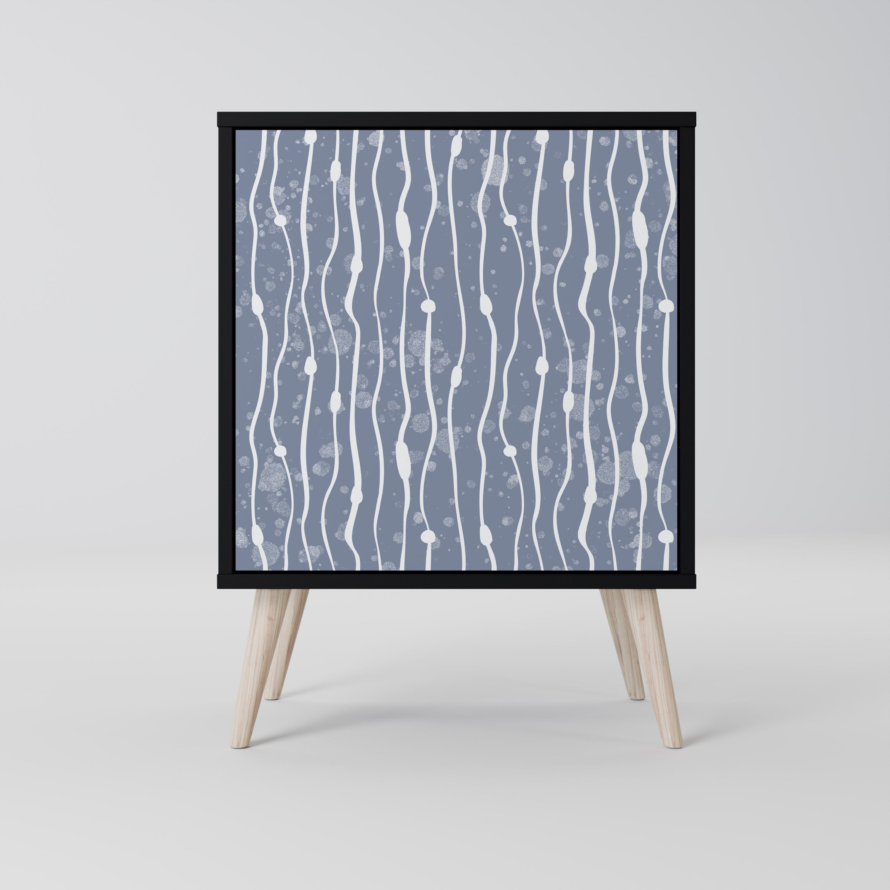 GRAPHITE RAIN Sideboard mit 1 Tür in Schwarz