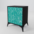 TURQUOISE RAIN Sideboard mit 1 Tür in Schwarz