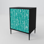 TURQUOISE RAIN Sideboard mit 1 Tür in Schwarz