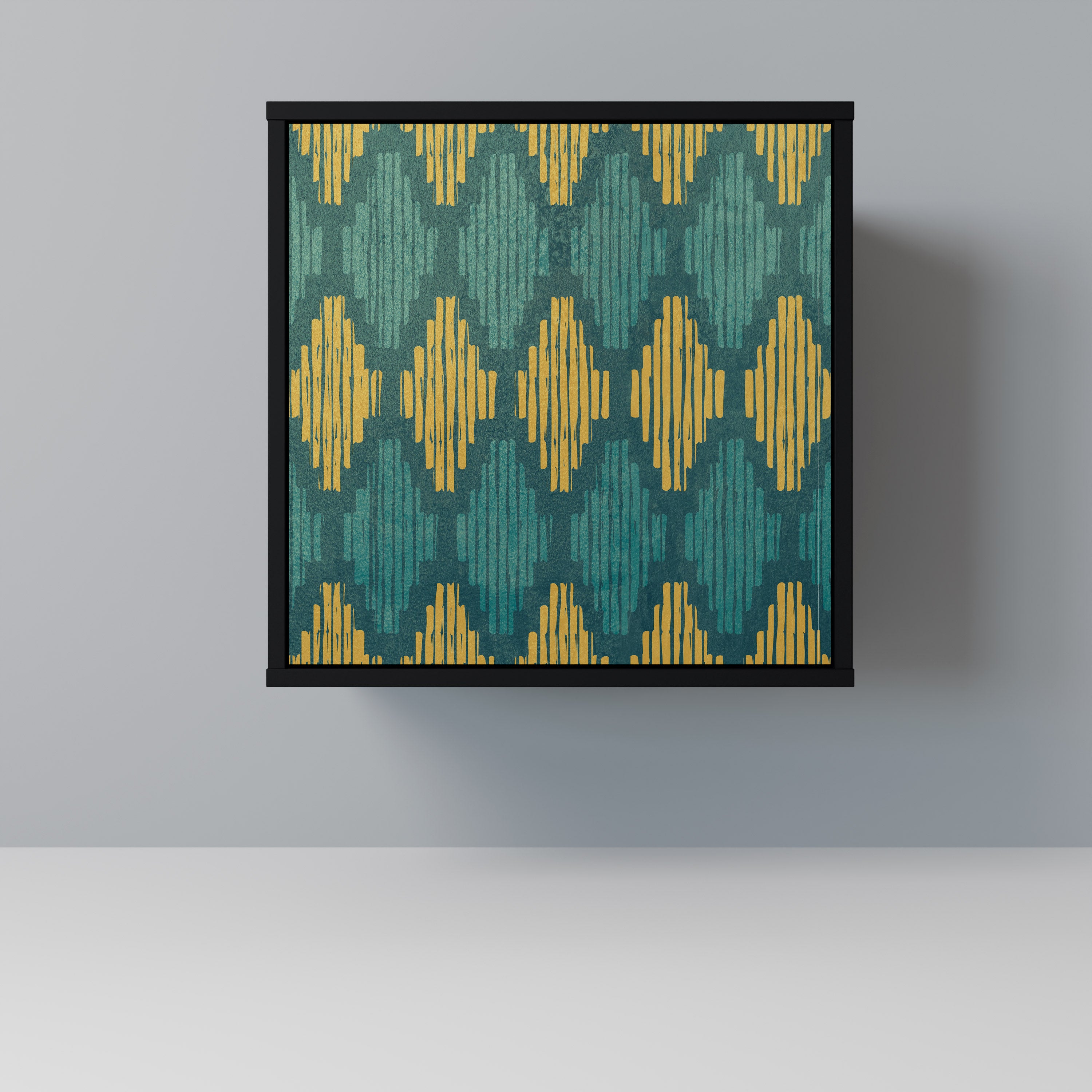 POLYGONS Sideboard mit 1 Tür in Schwarz